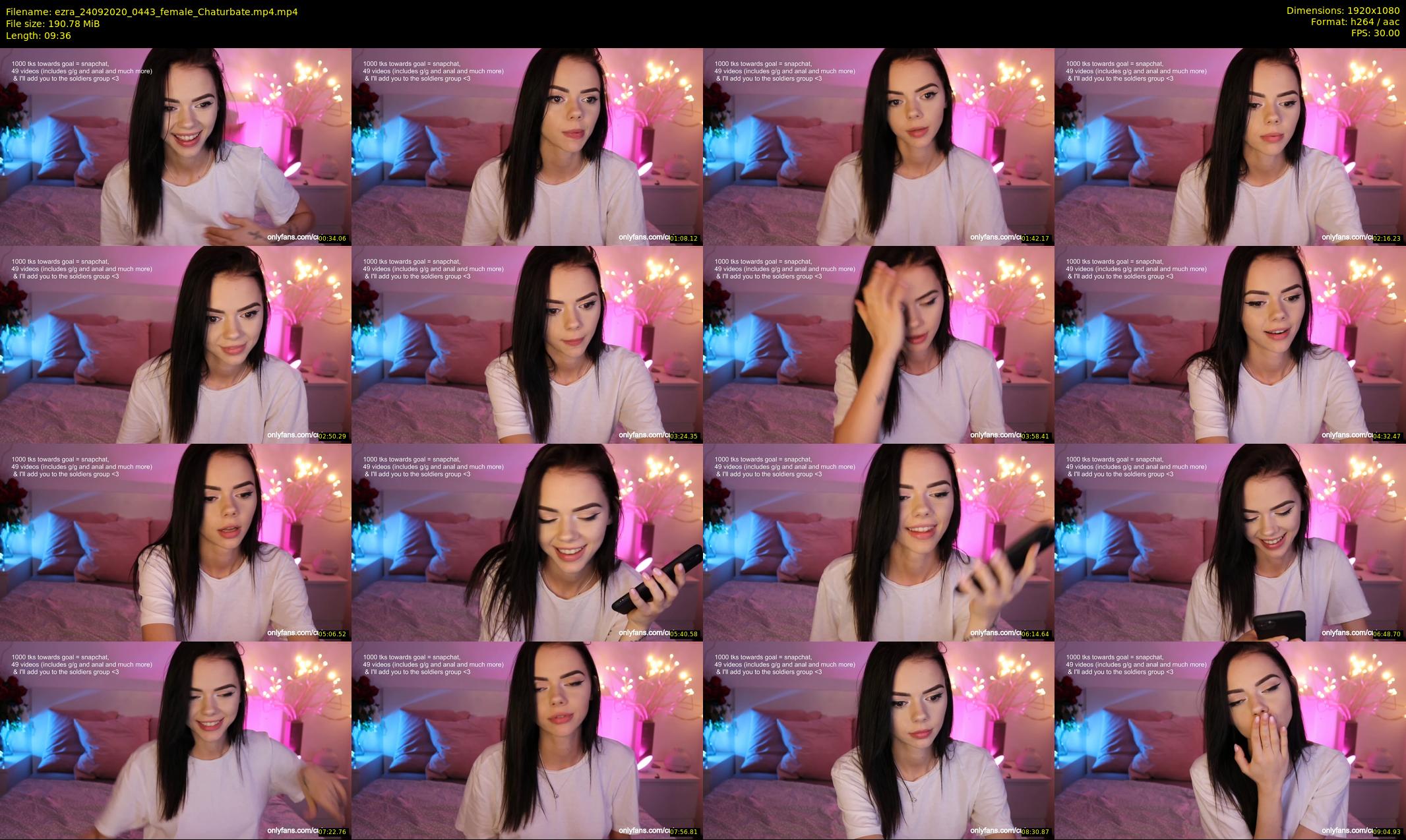 ezra — 10 minute Chaturbate female cam show recording, 1080p, Sep 24, 2020