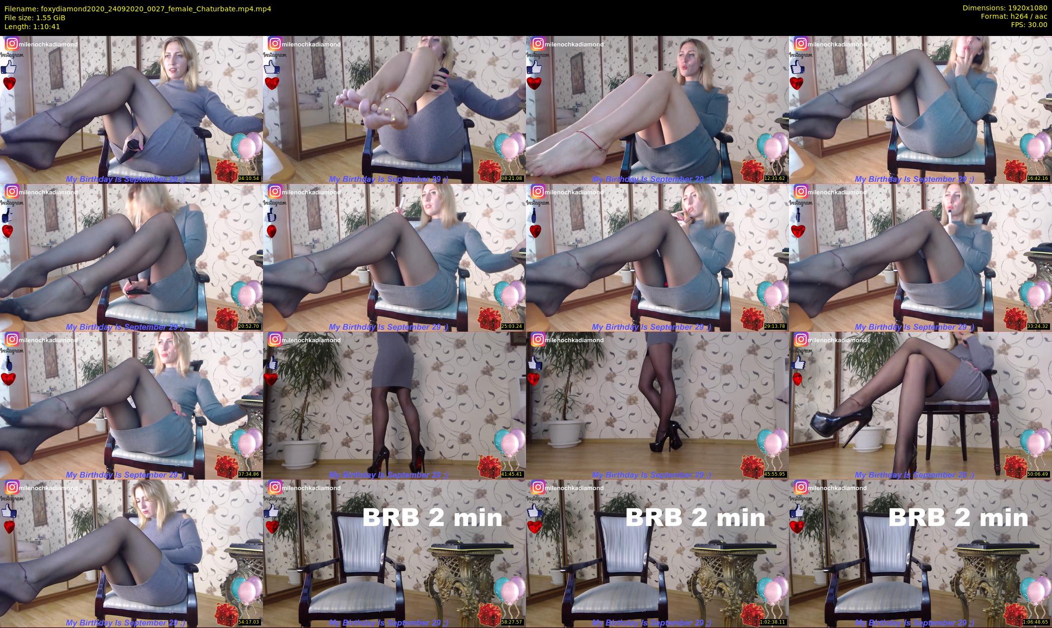 foxydiamond2020 — 71 minute Chaturbate female cam show recording, 1080p, Sep 24, 2020