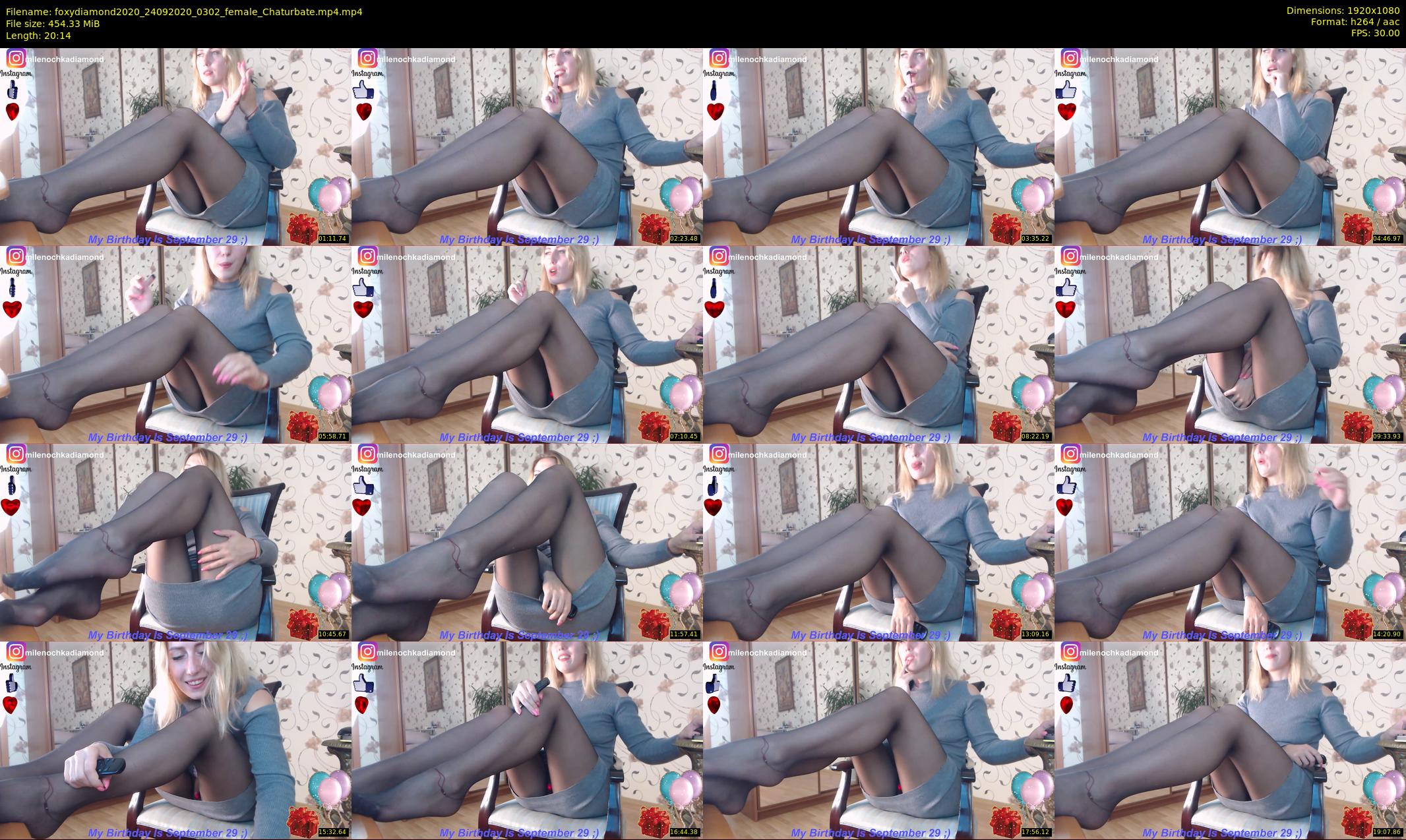 foxydiamond2020 — 21 minute Chaturbate female cam show recording, 1080p, Sep 24, 2020