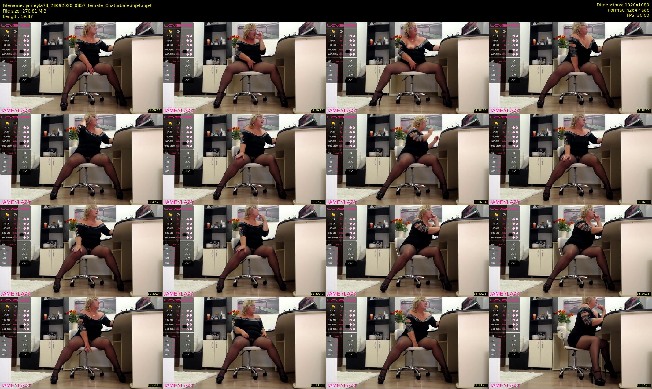jameyla73 — 20 minute Chaturbate female cam show recording, 1080p, Sep 23, 2020