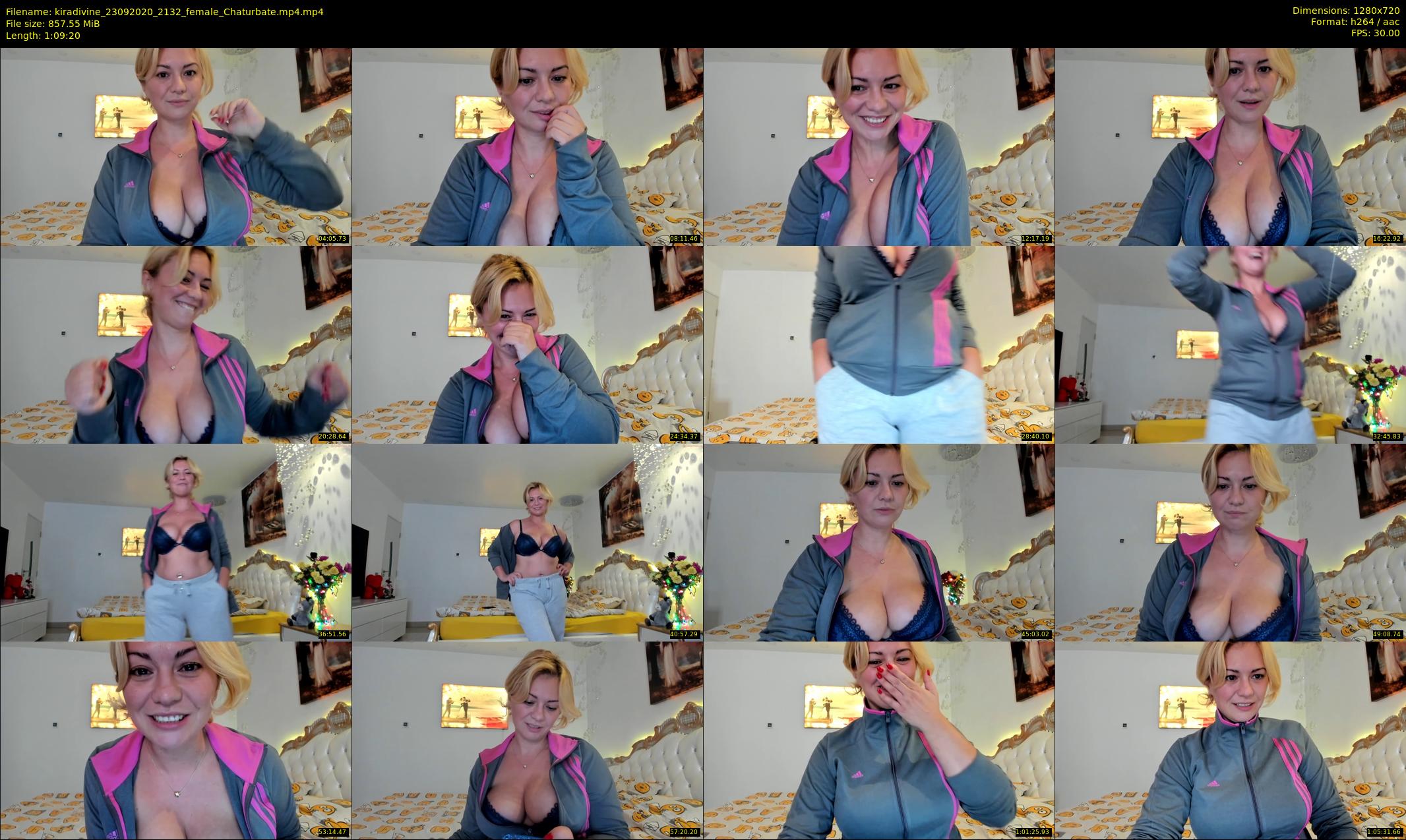kiradivine — 70 minute Chaturbate female cam show recording, 720p, Sep 23, 2020