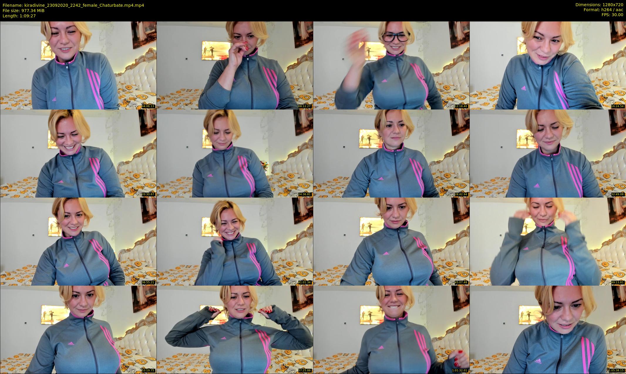 kiradivine — 70 minute Chaturbate female cam show recording, 720p, Sep 23, 2020