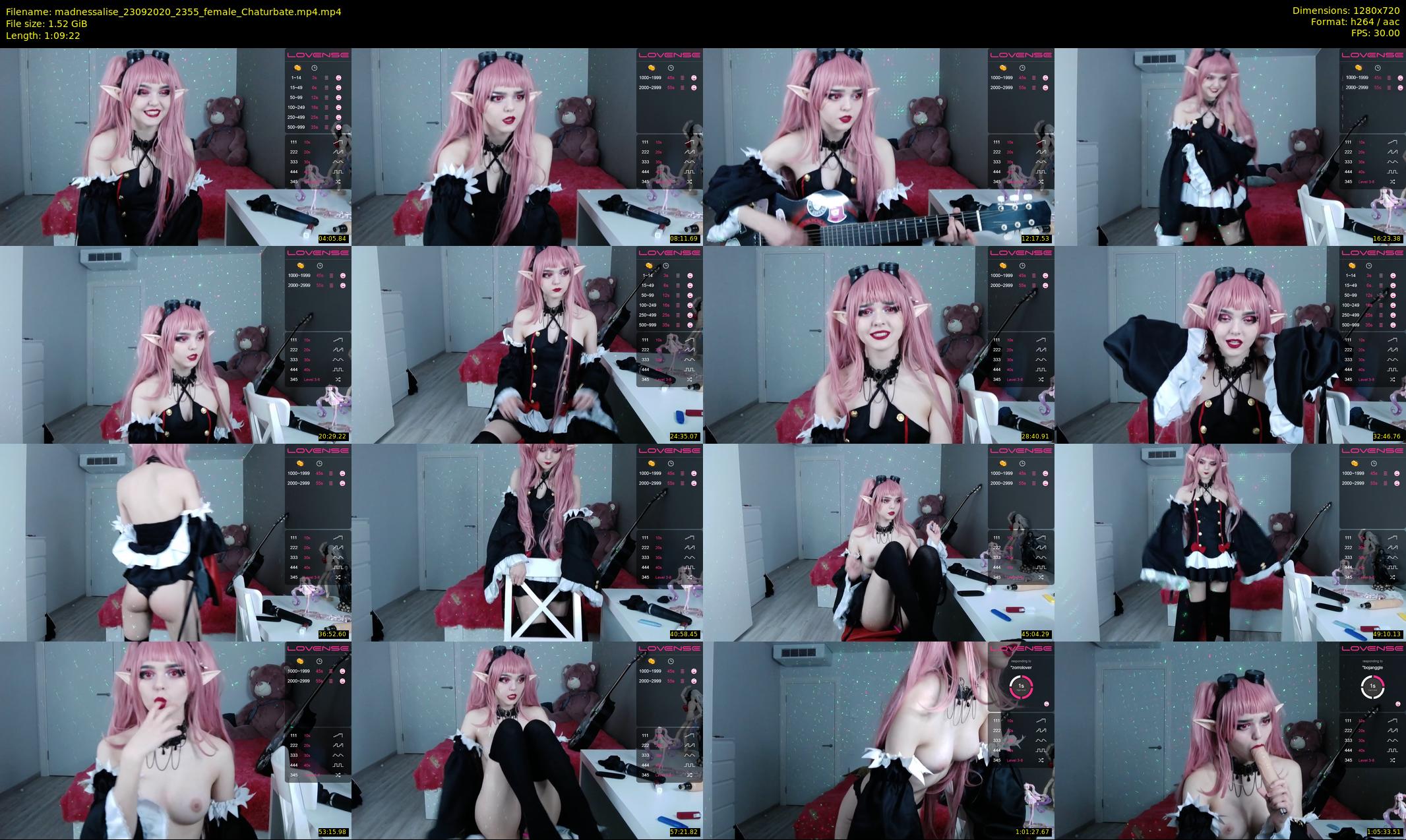 madnessalise — 70 minute Chaturbate female cam show recording, 720p, Sep 23, 2020