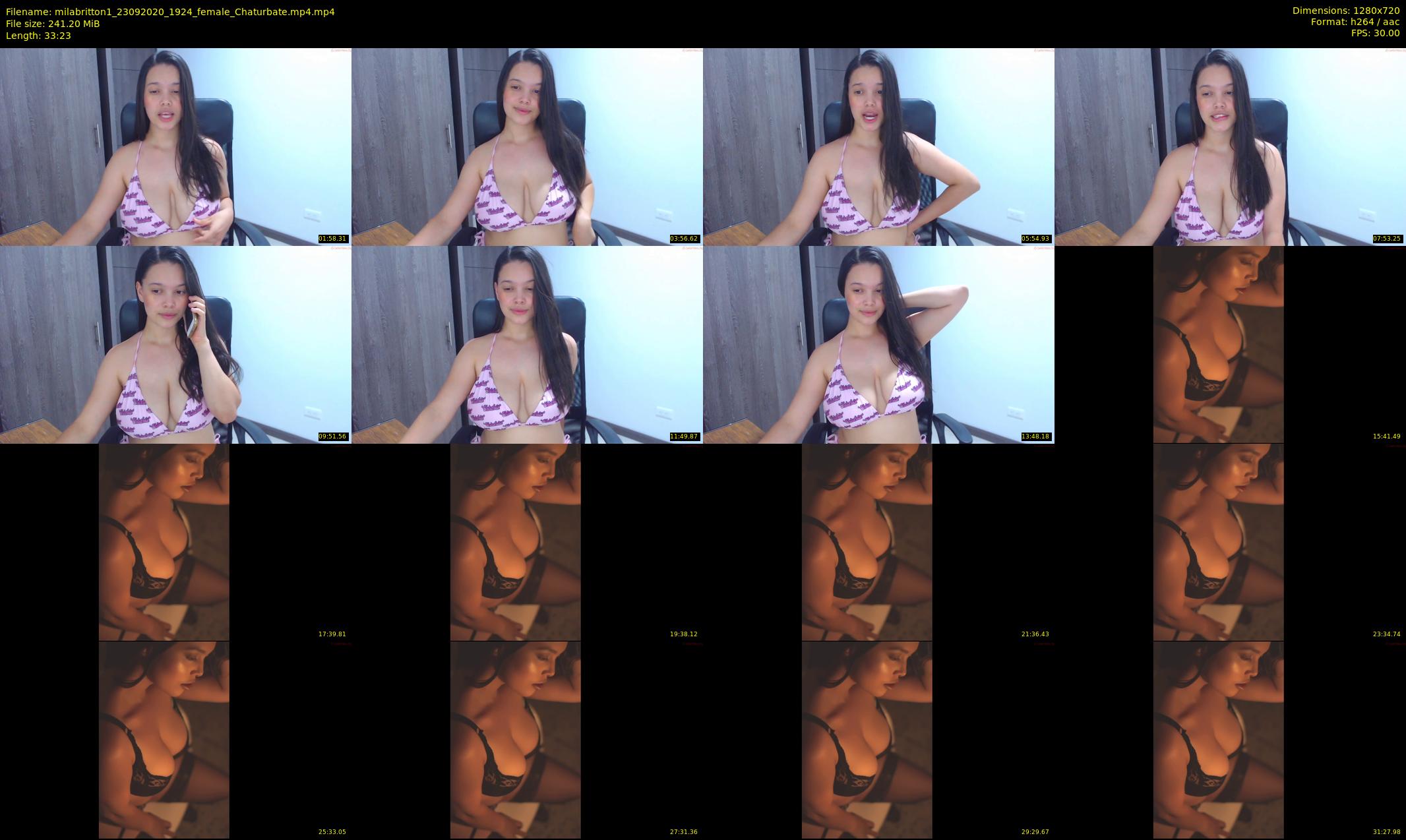 milabritton1 — 34 minute Chaturbate female cam show recording, 720p, Sep 23, 2020