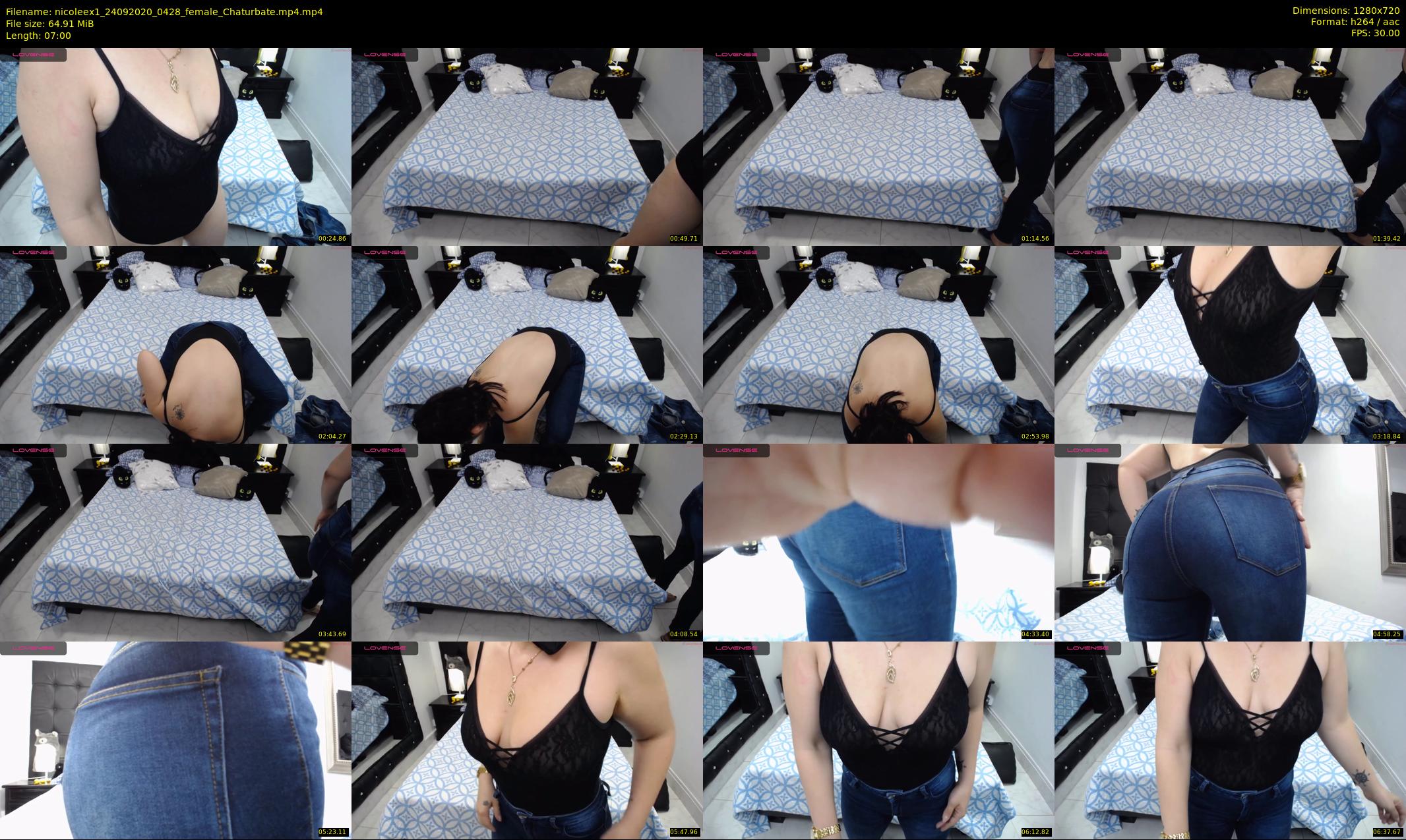 nicoleex1 — 7 minute Chaturbate female cam show recording, 720p, Sep 24, 2020