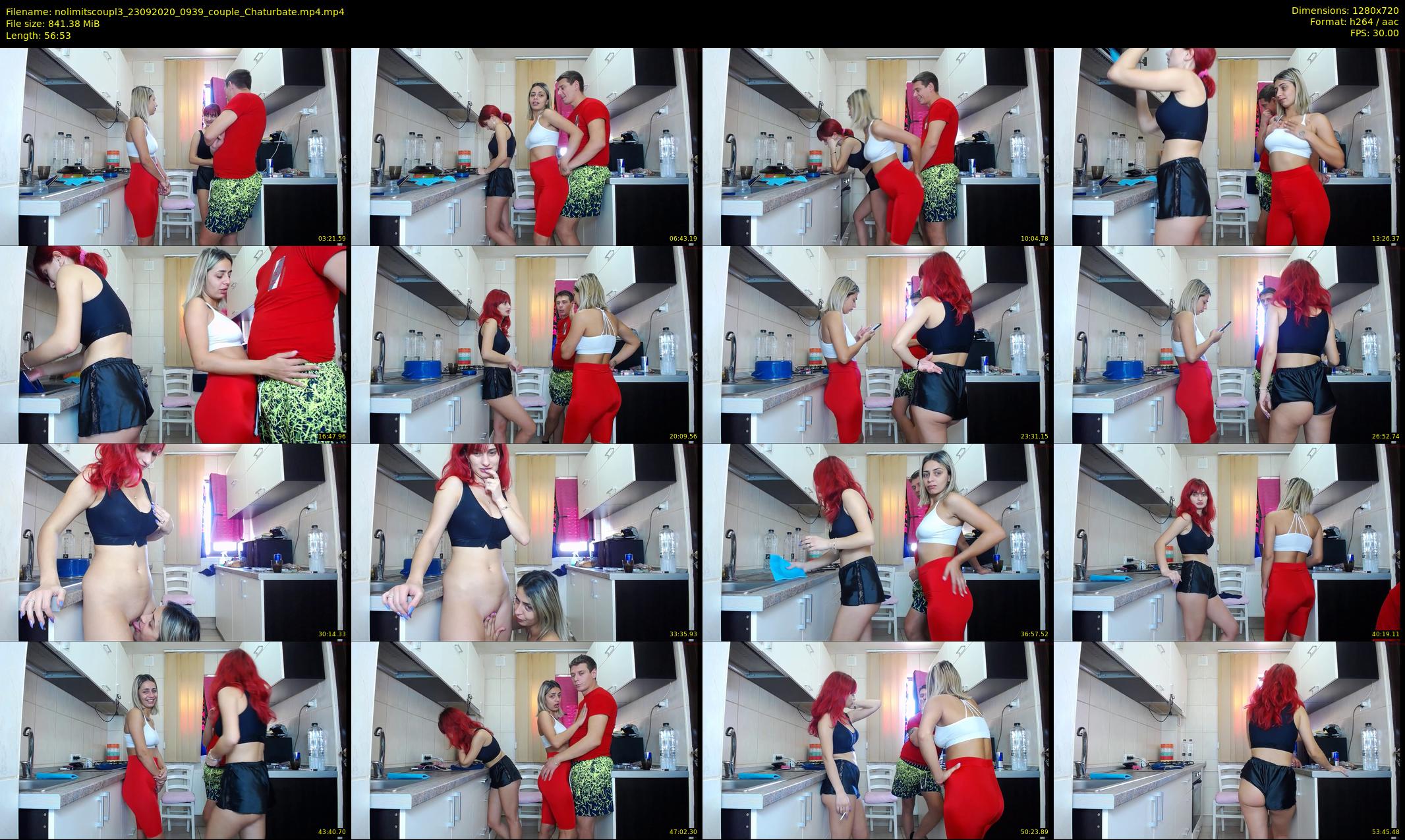 nolimitscoupl3 — 57 minute Chaturbate couple cam show recording, 720p, Sep 23, 2020