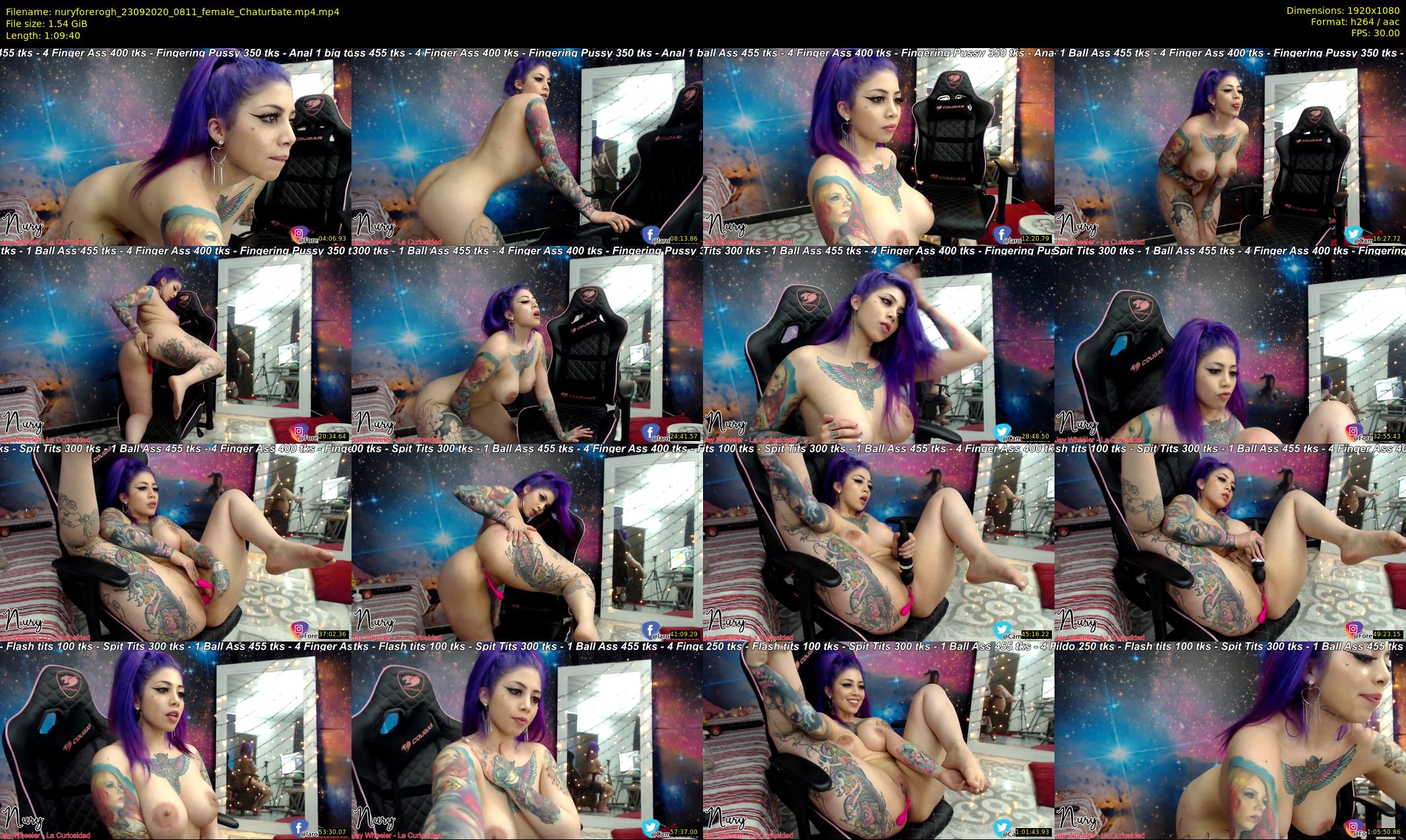 nuryforerogh — 70 minute Chaturbate female cam show recording, 1080p, Sep 23, 2020