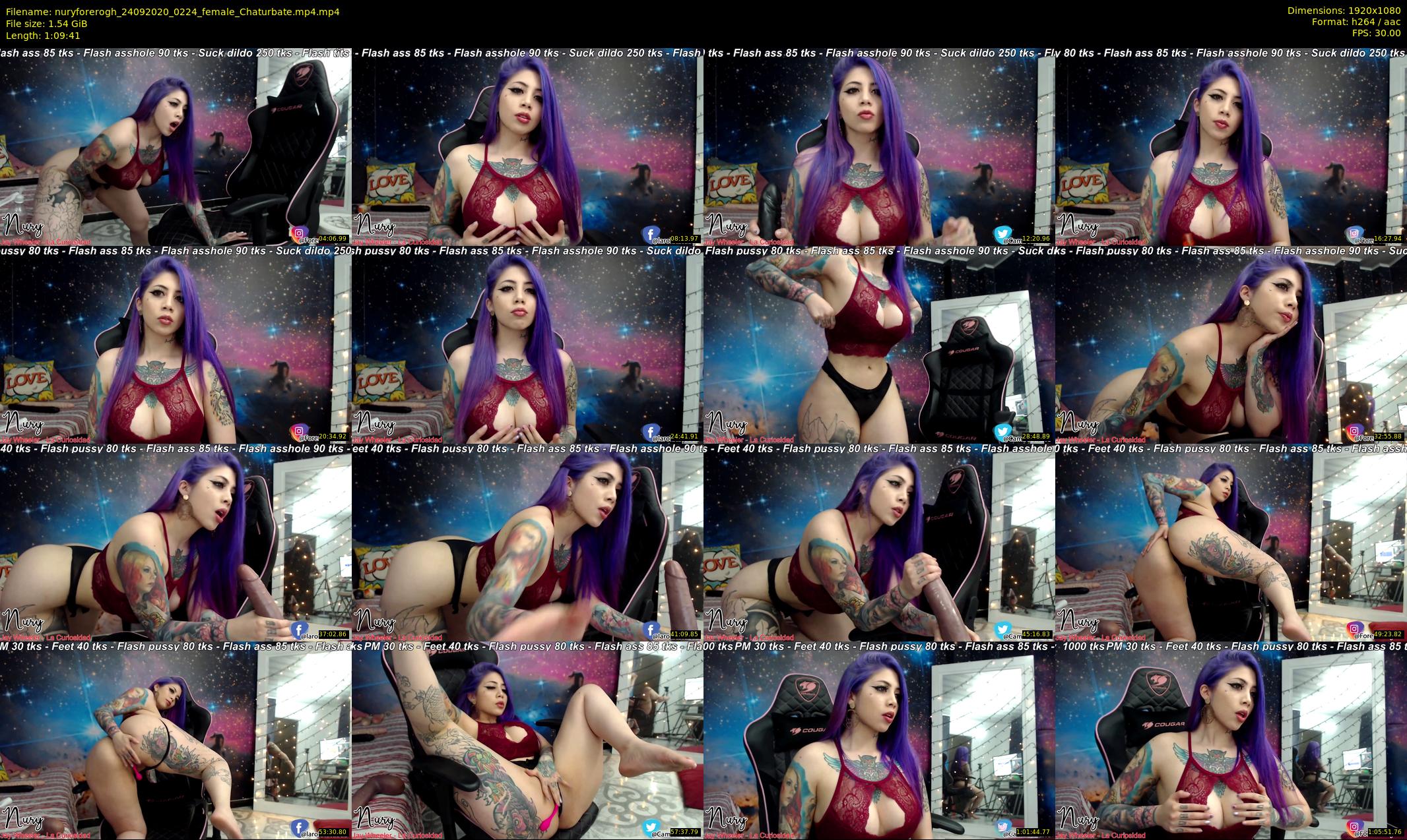 nuryforerogh — 70 minute Chaturbate female cam show recording, 1080p, Sep 24, 2020