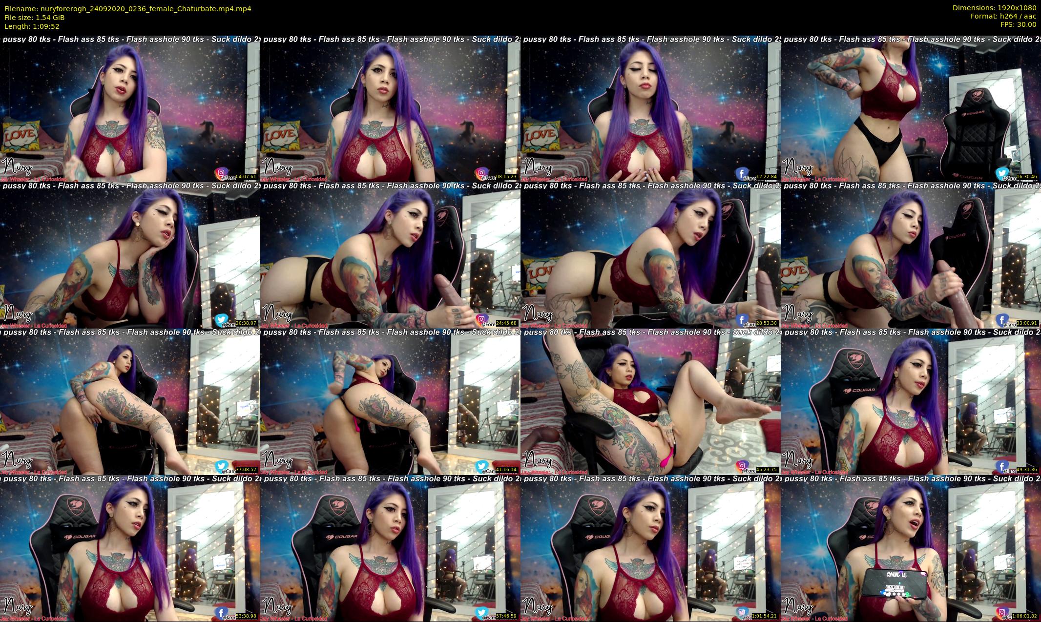 nuryforerogh — 70 minute Chaturbate female cam show recording, 1080p, Sep 24, 2020