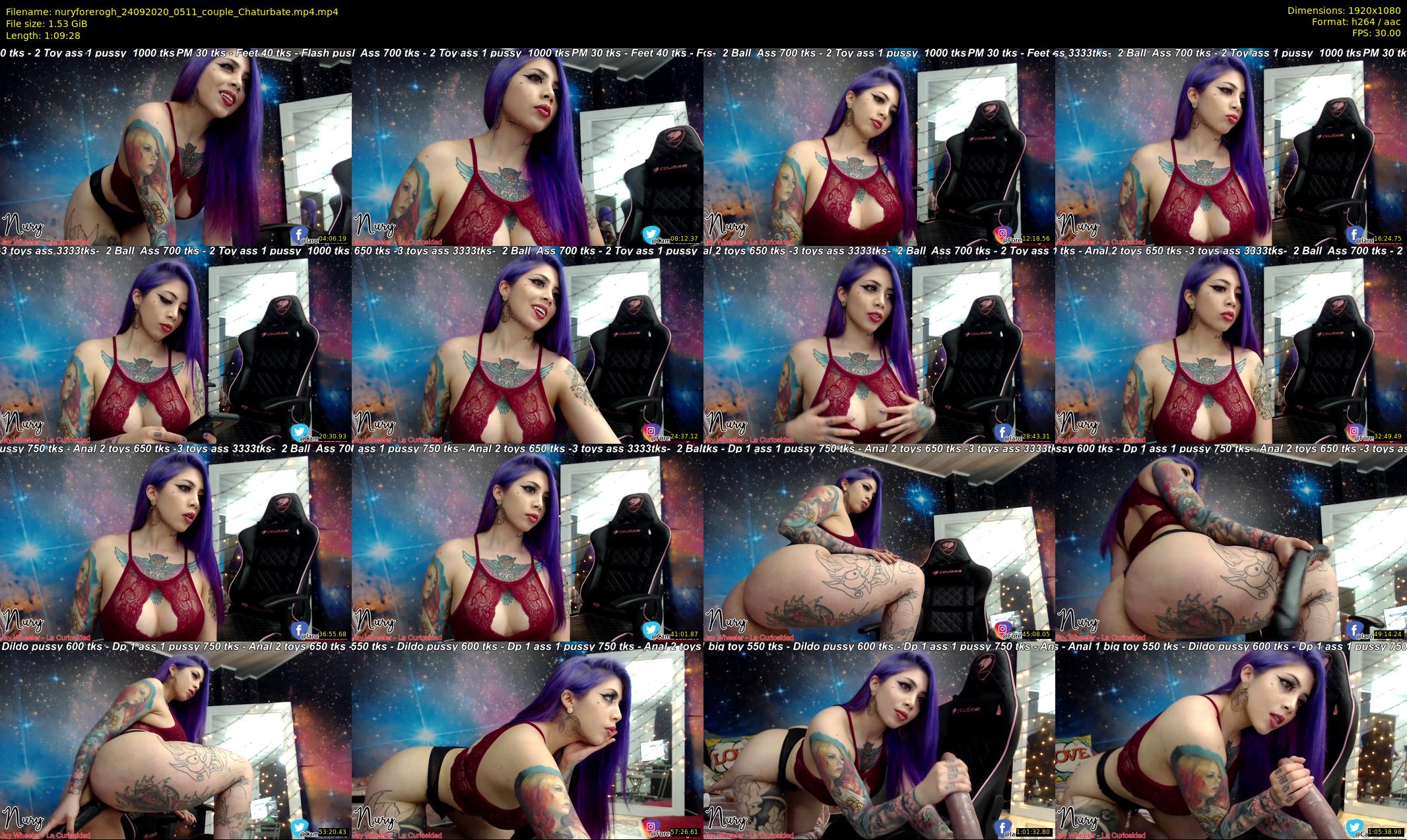 nuryforerogh — 70 minute Chaturbate female cam show recording, 1080p, Sep 24, 2020