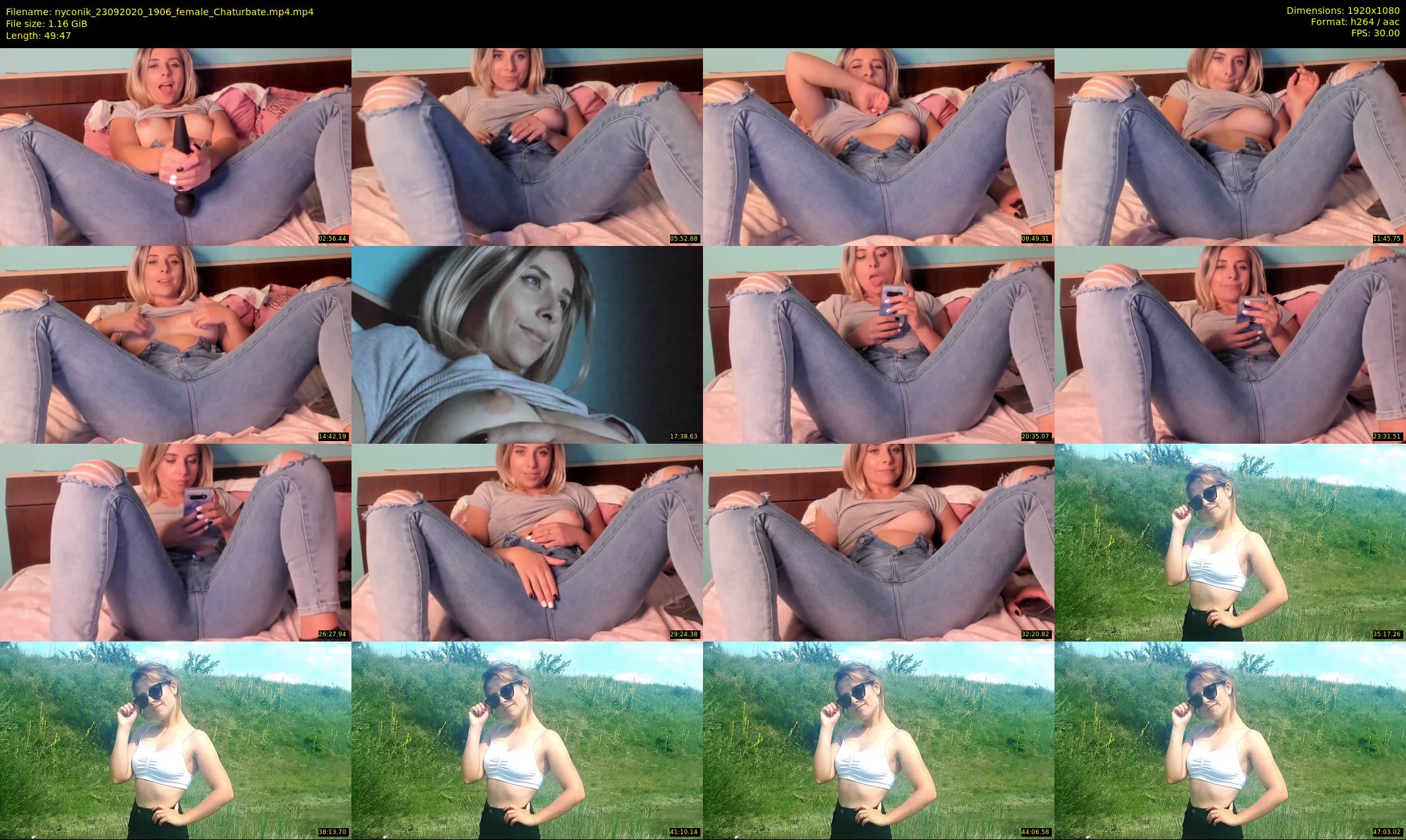 nyconik — 50 minute Chaturbate female cam show recording, 1080p, Sep 23, 2020