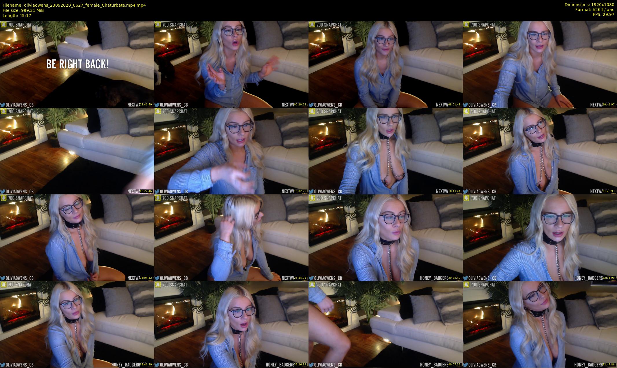 oliviaowens — 46 minute Chaturbate female cam show recording, 1080p, Sep 23, 2020