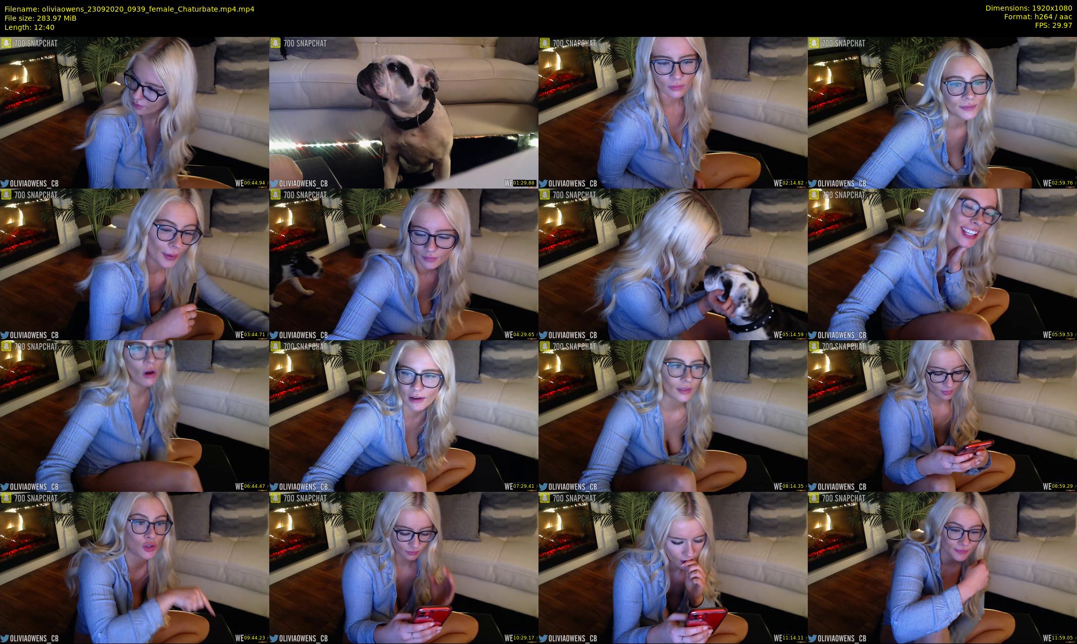 oliviaowens — 13 minute Chaturbate female cam show recording, 1080p, Sep 23, 2020