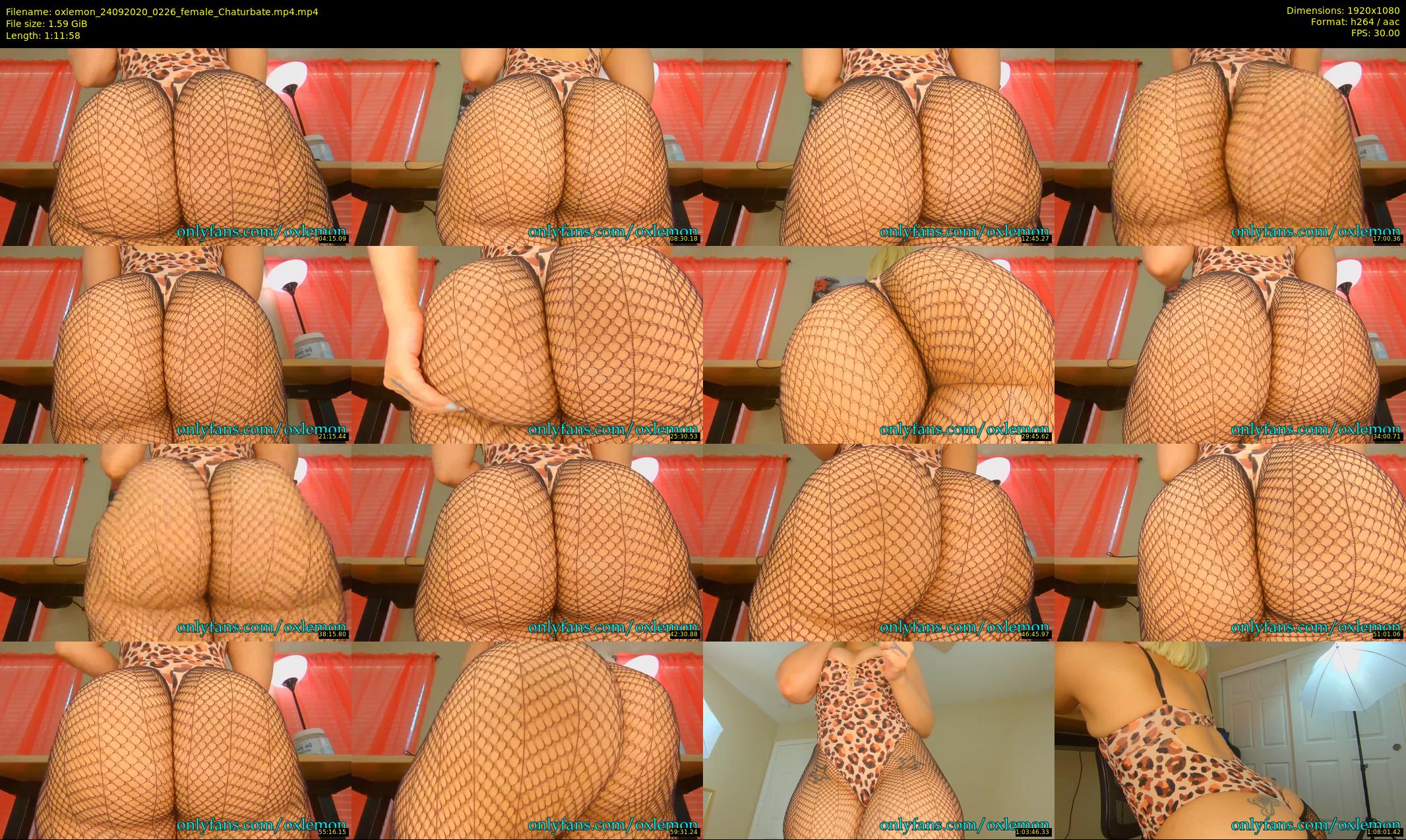 oxlemon — 72 minute Chaturbate female cam show recording, 1080p, Sep 24, 2020