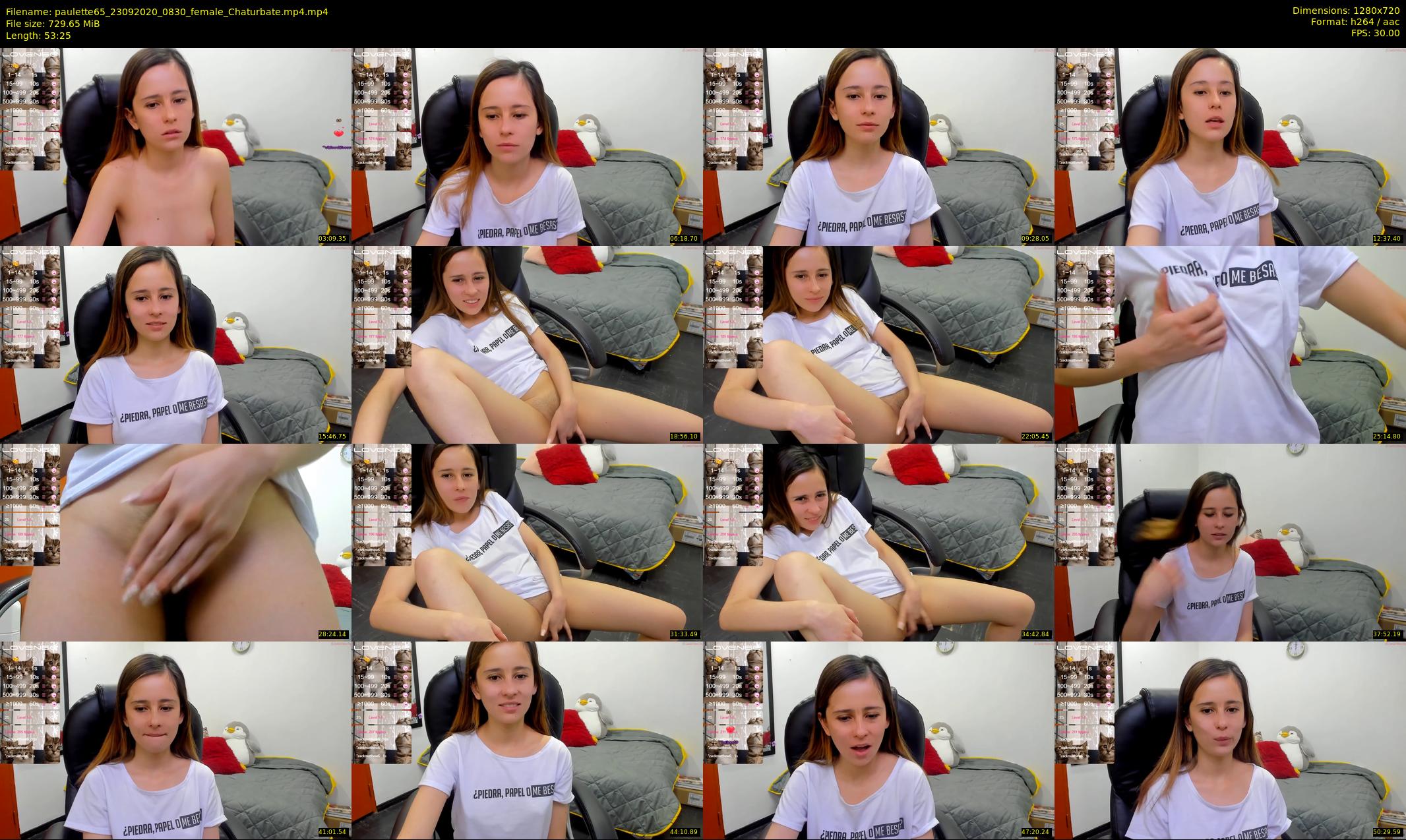 paulette65 — 54 minute Chaturbate female cam show recording, 720p, Sep 23, 2020