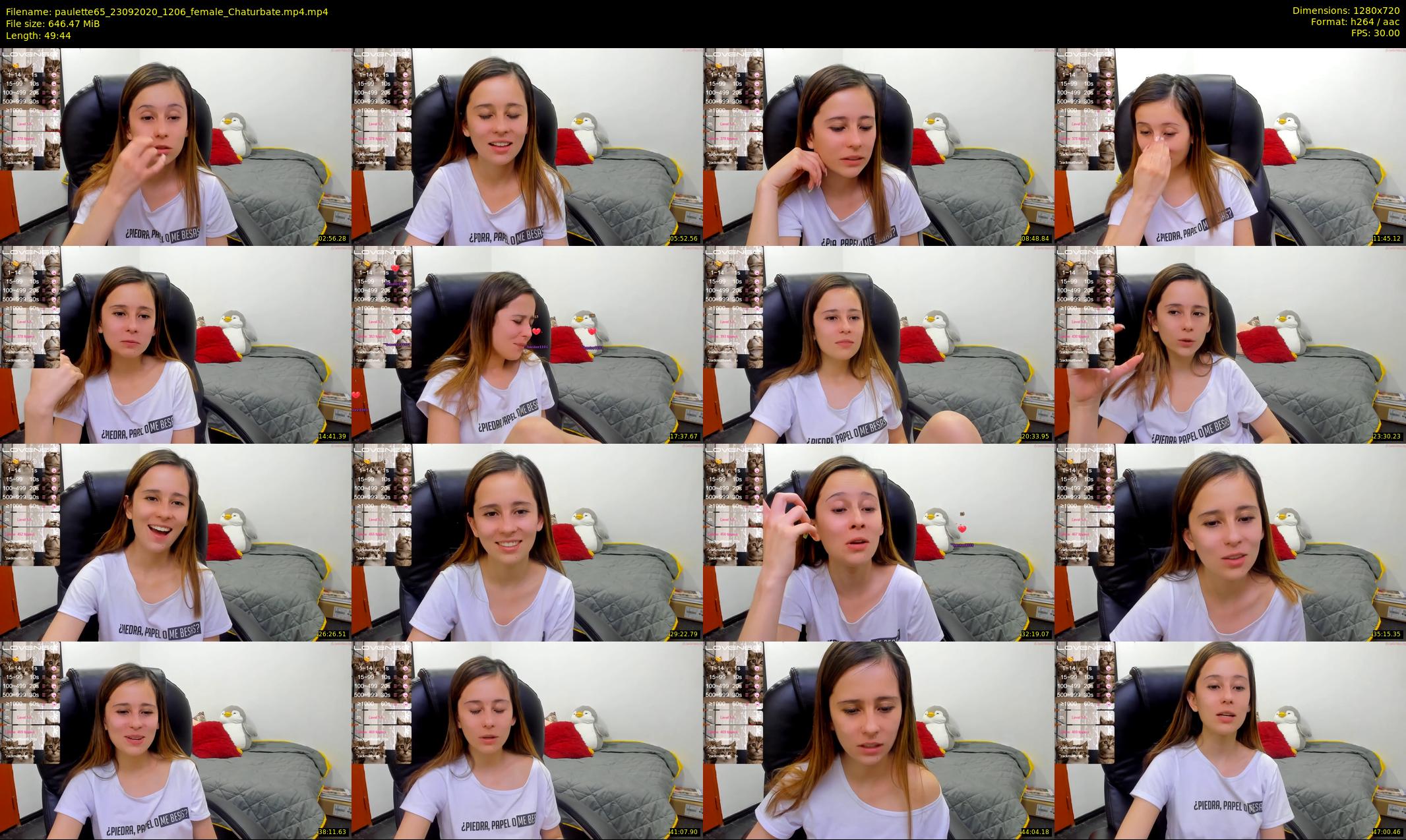 paulette65 — 50 minute Chaturbate female cam show recording, 720p, Sep 23, 2020
