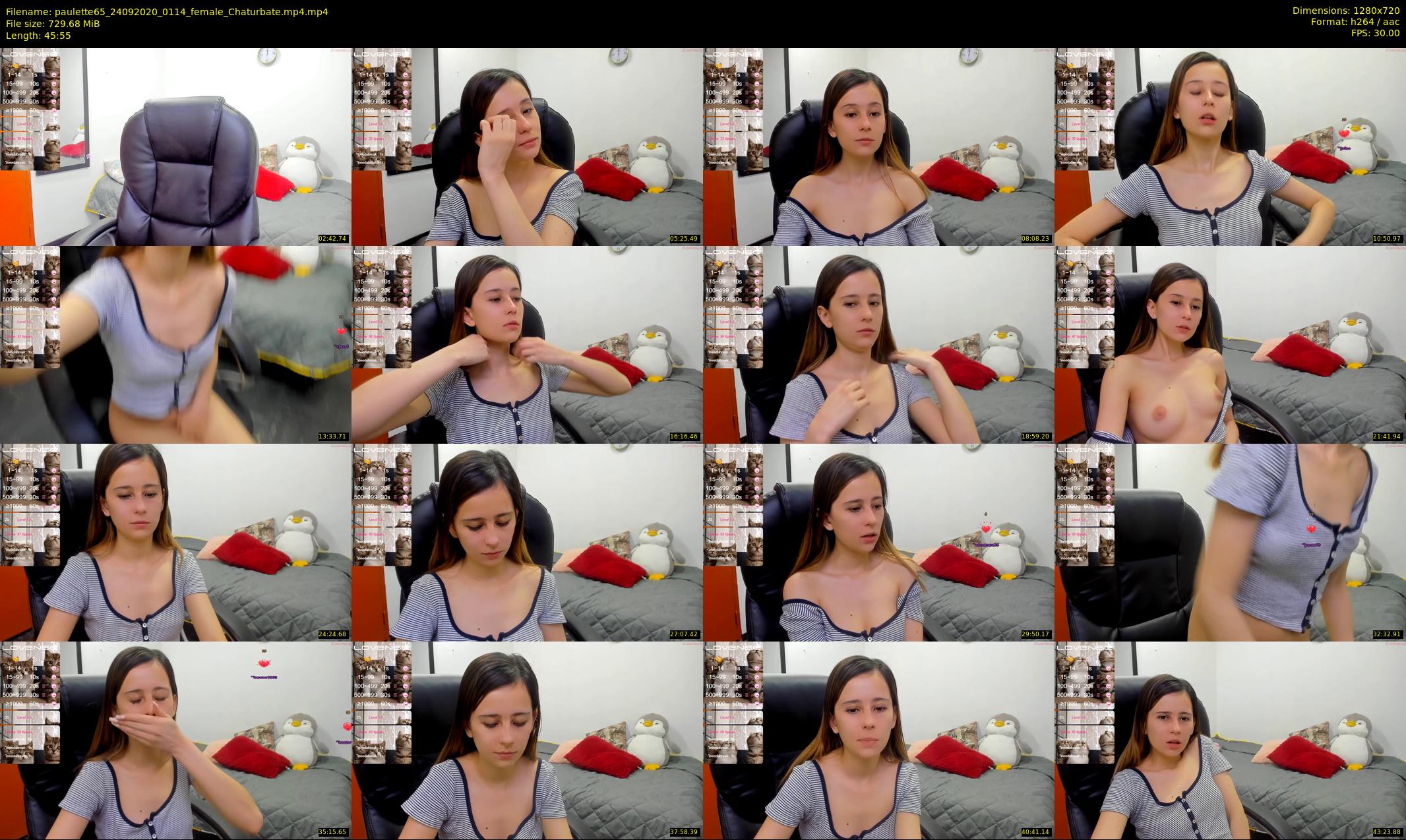 paulette65 — 46 minute Chaturbate female cam show recording, 720p, Sep 24, 2020