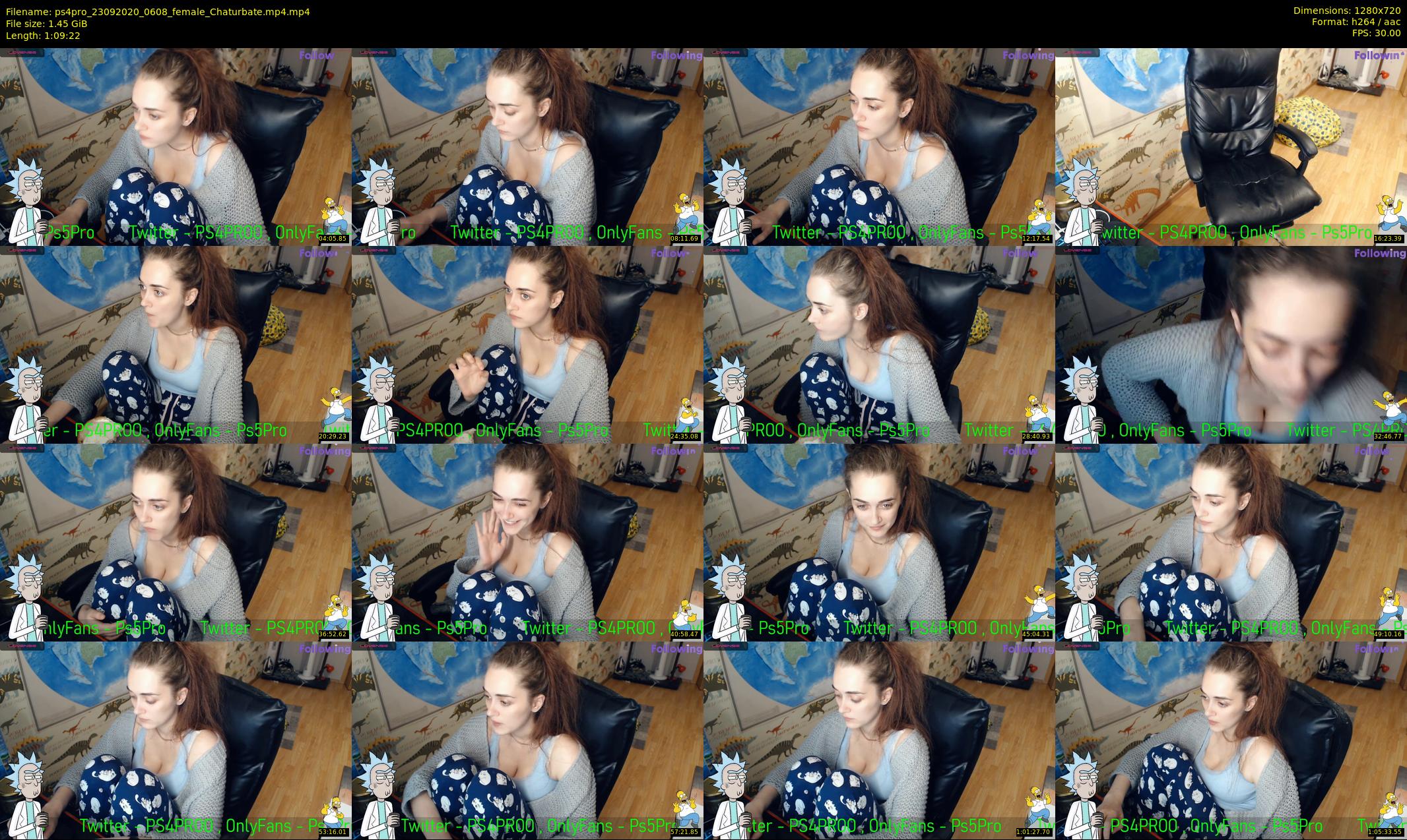 ps4pro — 70 minute Chaturbate female cam show recording, 720p, Sep 23, 2020