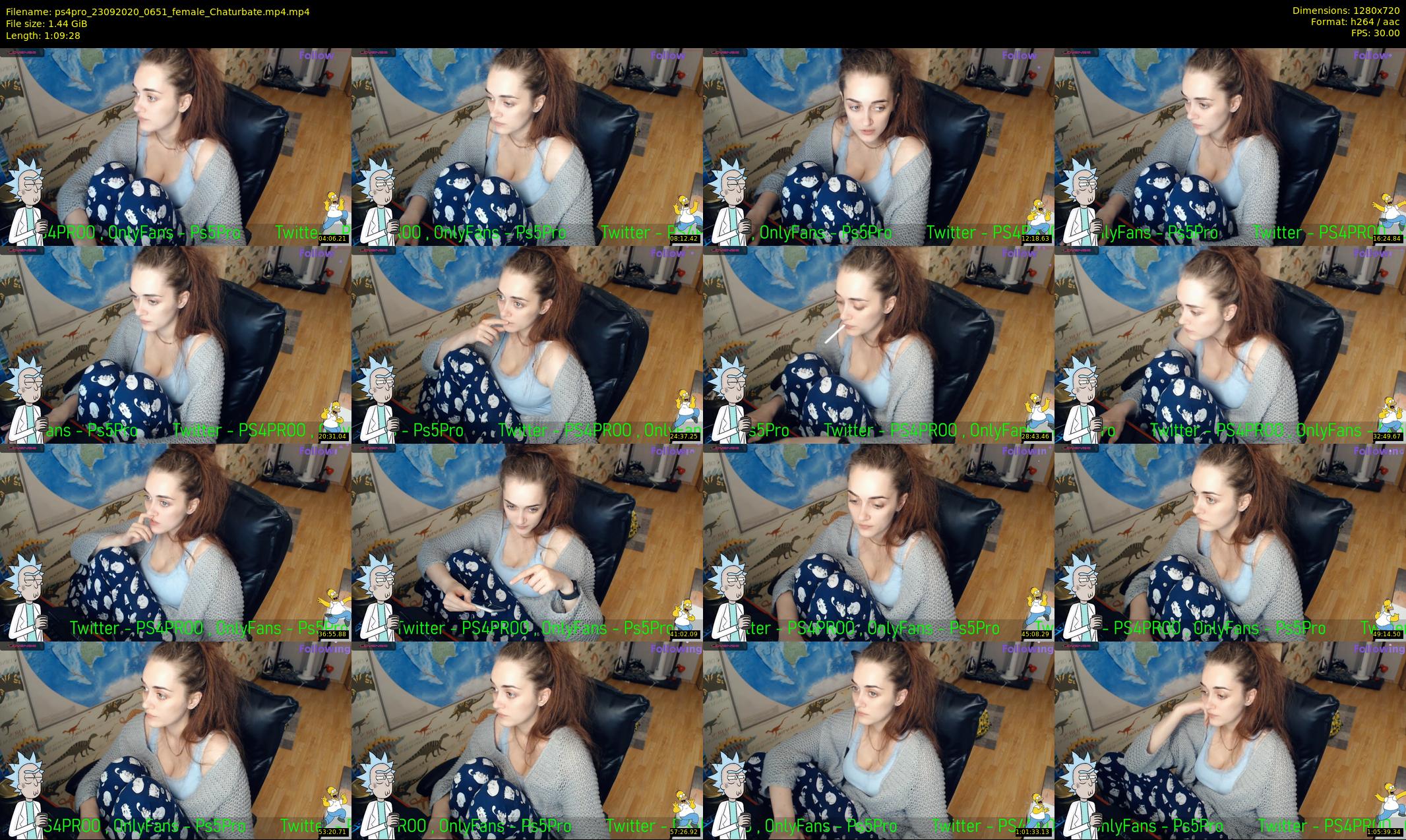 ps4pro — 70 minute Chaturbate female cam show recording, 720p, Sep 23, 2020