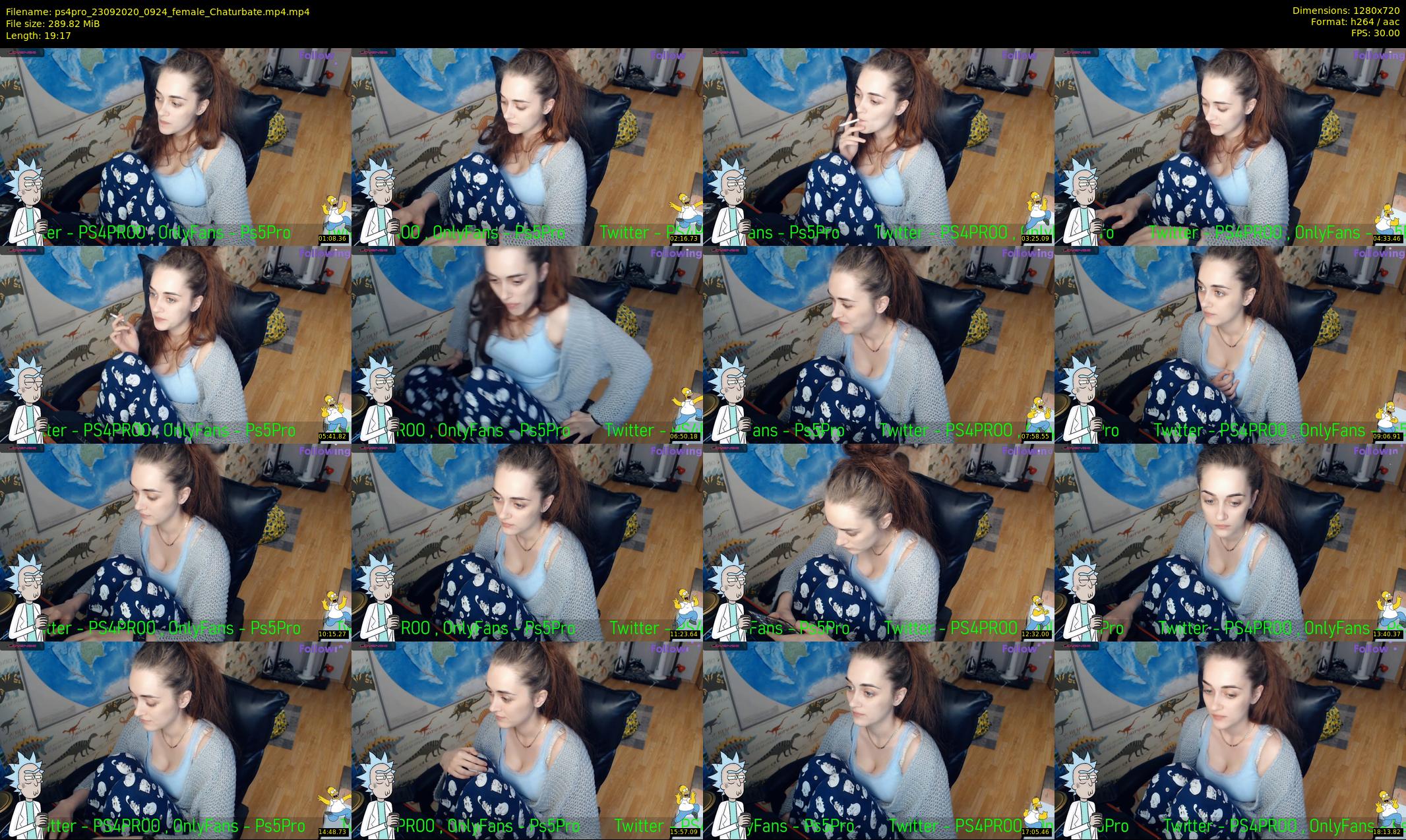 ps4pro — 20 minute Chaturbate female cam show recording, 720p, Sep 23, 2020