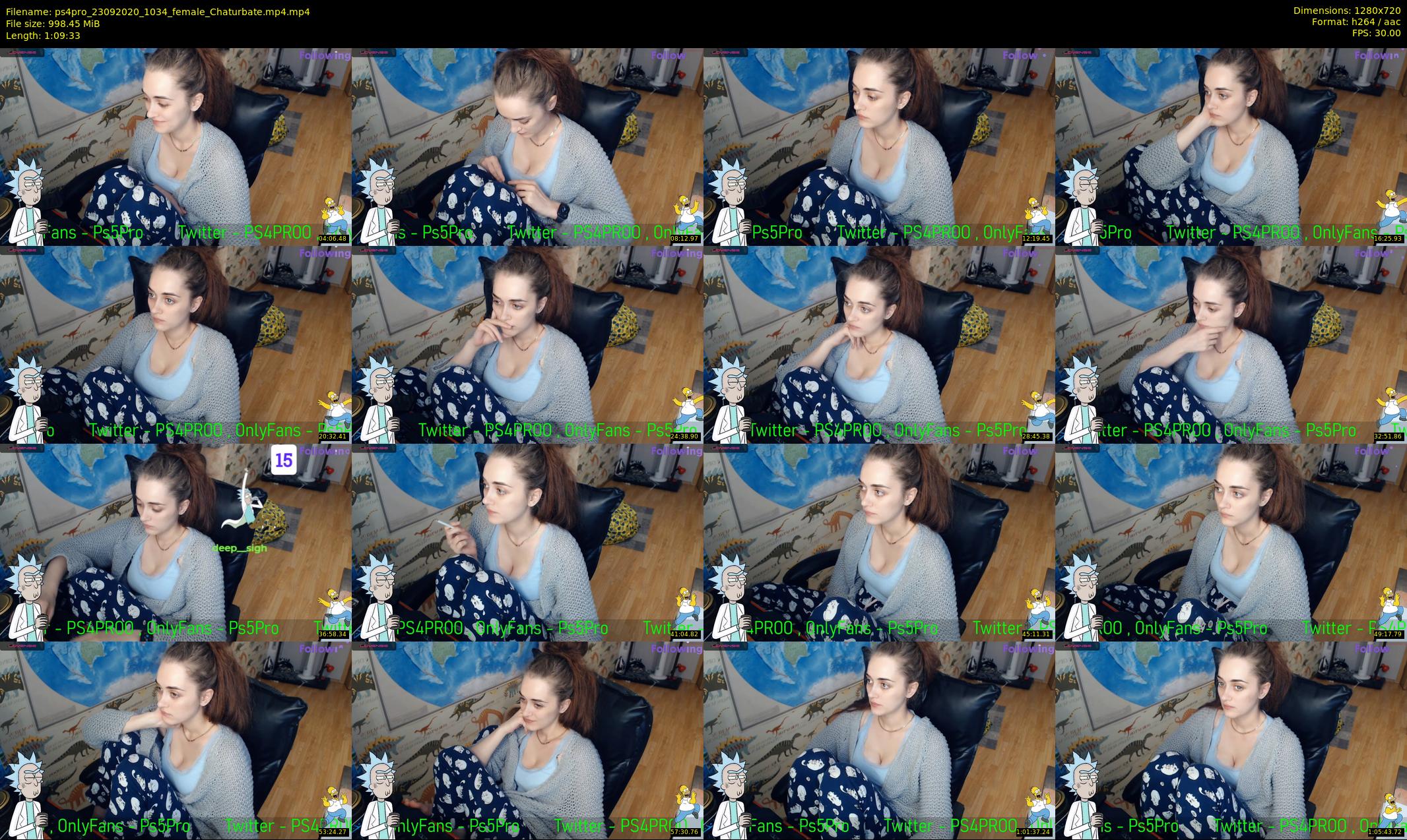 ps4pro — 70 minute Chaturbate female cam show recording, 720p, Sep 23, 2020