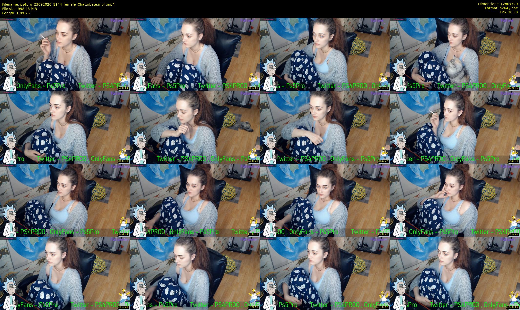 ps4pro — 70 minute Chaturbate female cam show recording, 720p, Sep 23, 2020