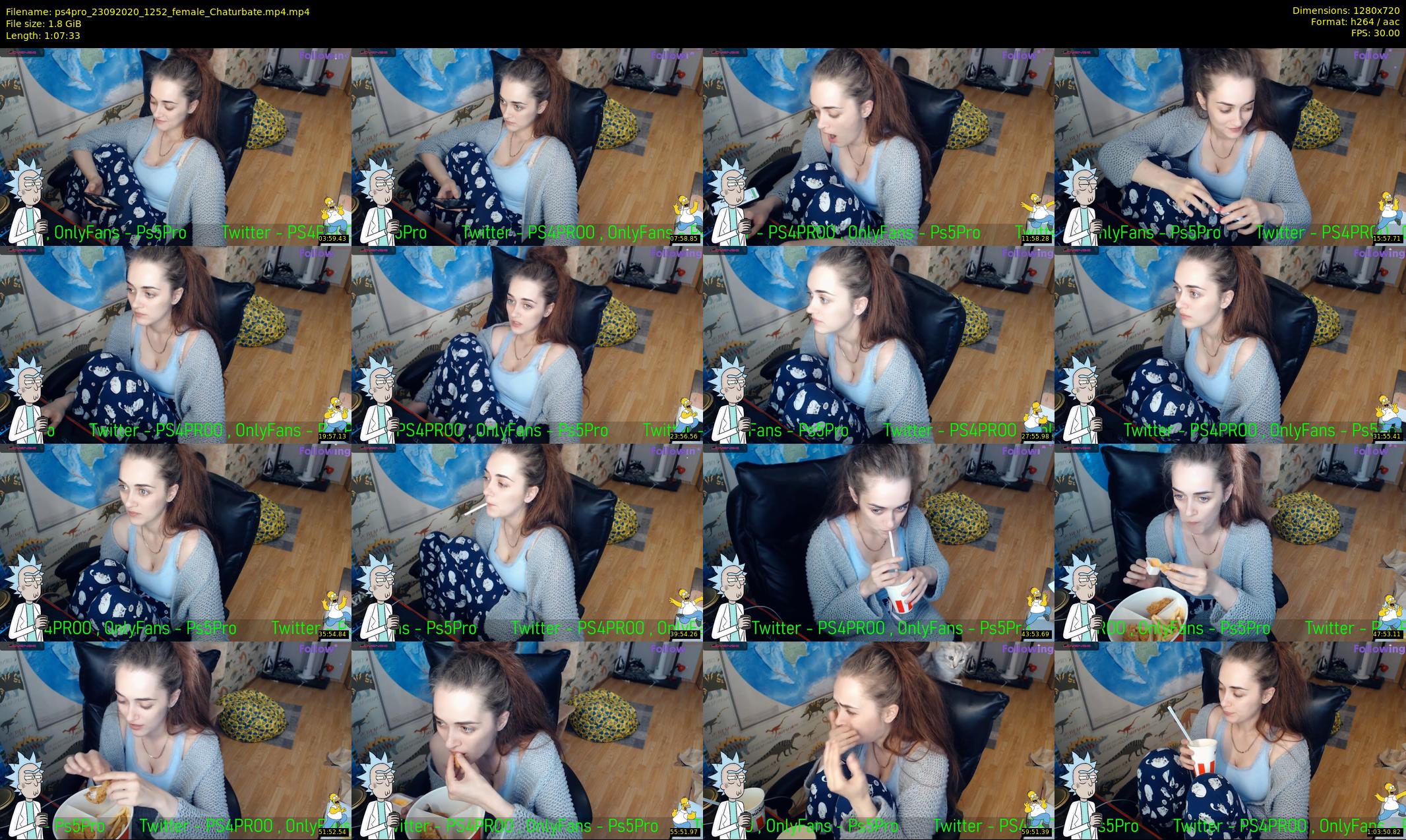 ps4pro — 68 minute Chaturbate female cam show recording, 720p, Sep 23, 2020