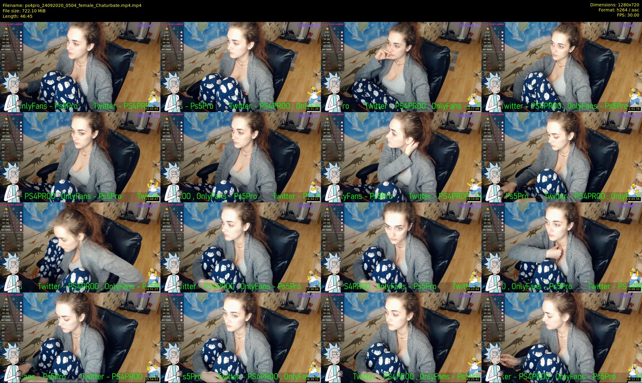 ps4pro — 47 minute Chaturbate female cam show recording, 720p, Sep 24, 2020