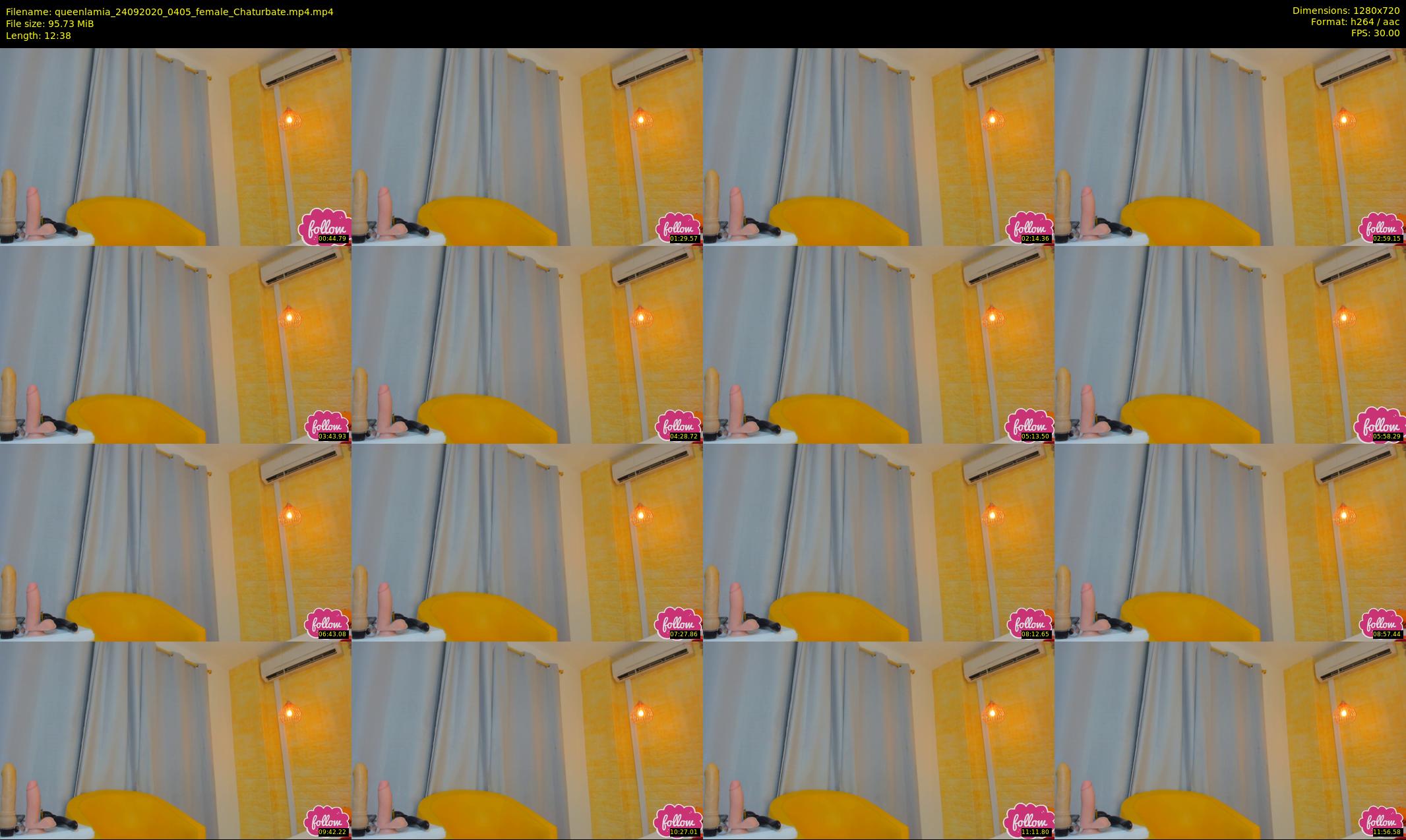 queenlamia — 13 minute Chaturbate female cam show recording, 720p, Sep 24, 2020