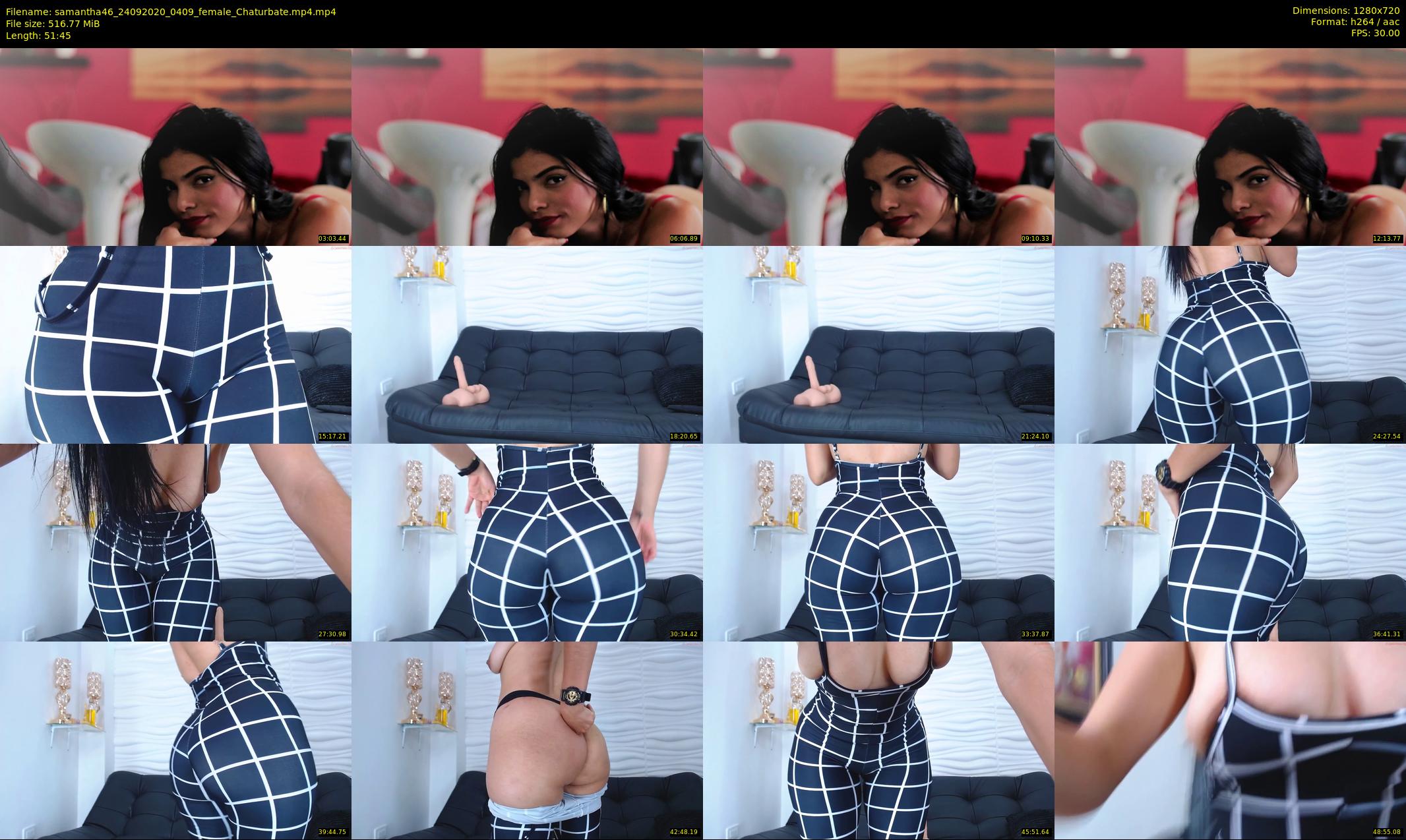 samantha46 — 52 minute Chaturbate female cam show recording, 720p, Sep 24, 2020