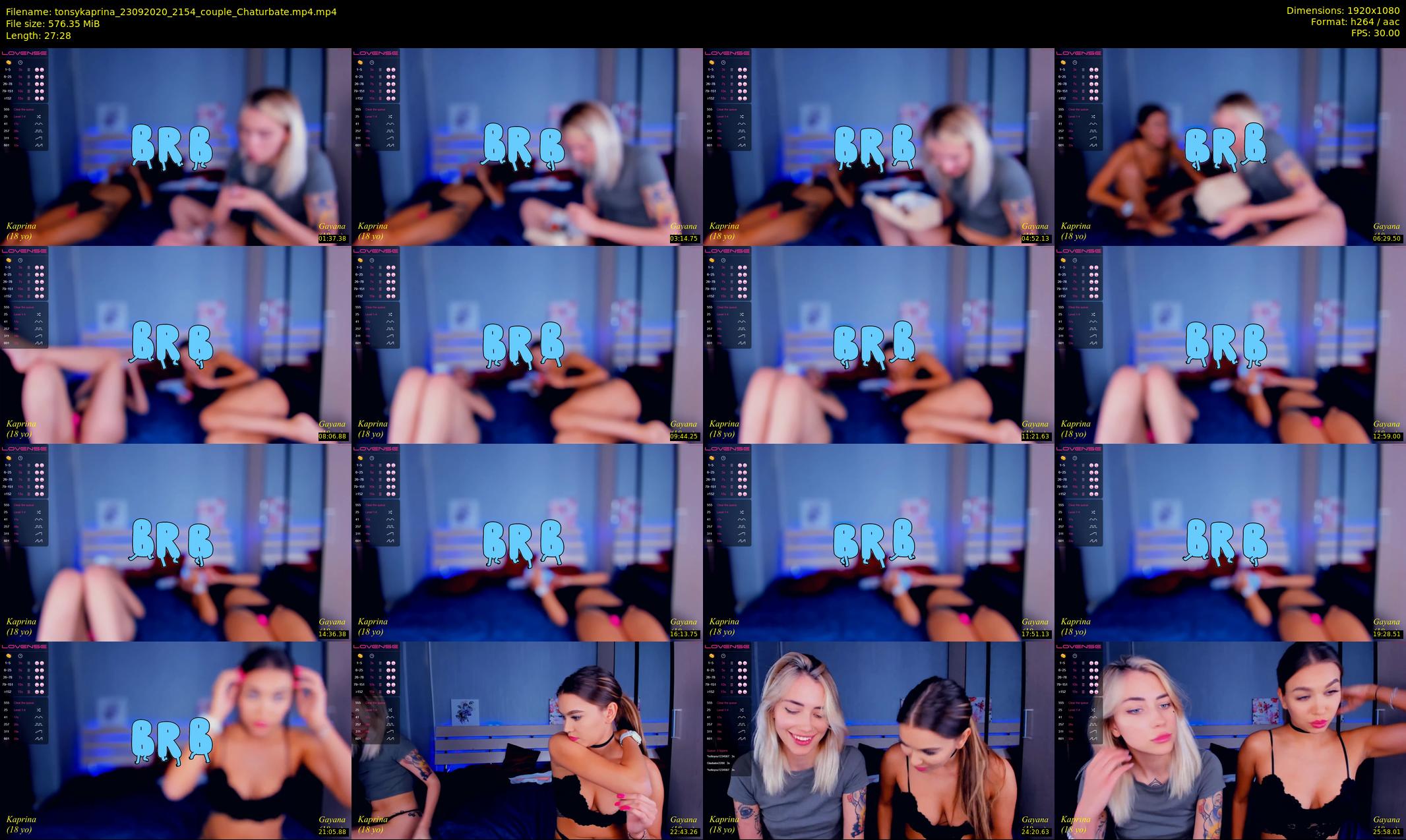 tonsykaprina — 28 minute Chaturbate couple cam show recording, 1080p, Sep 23, 2020