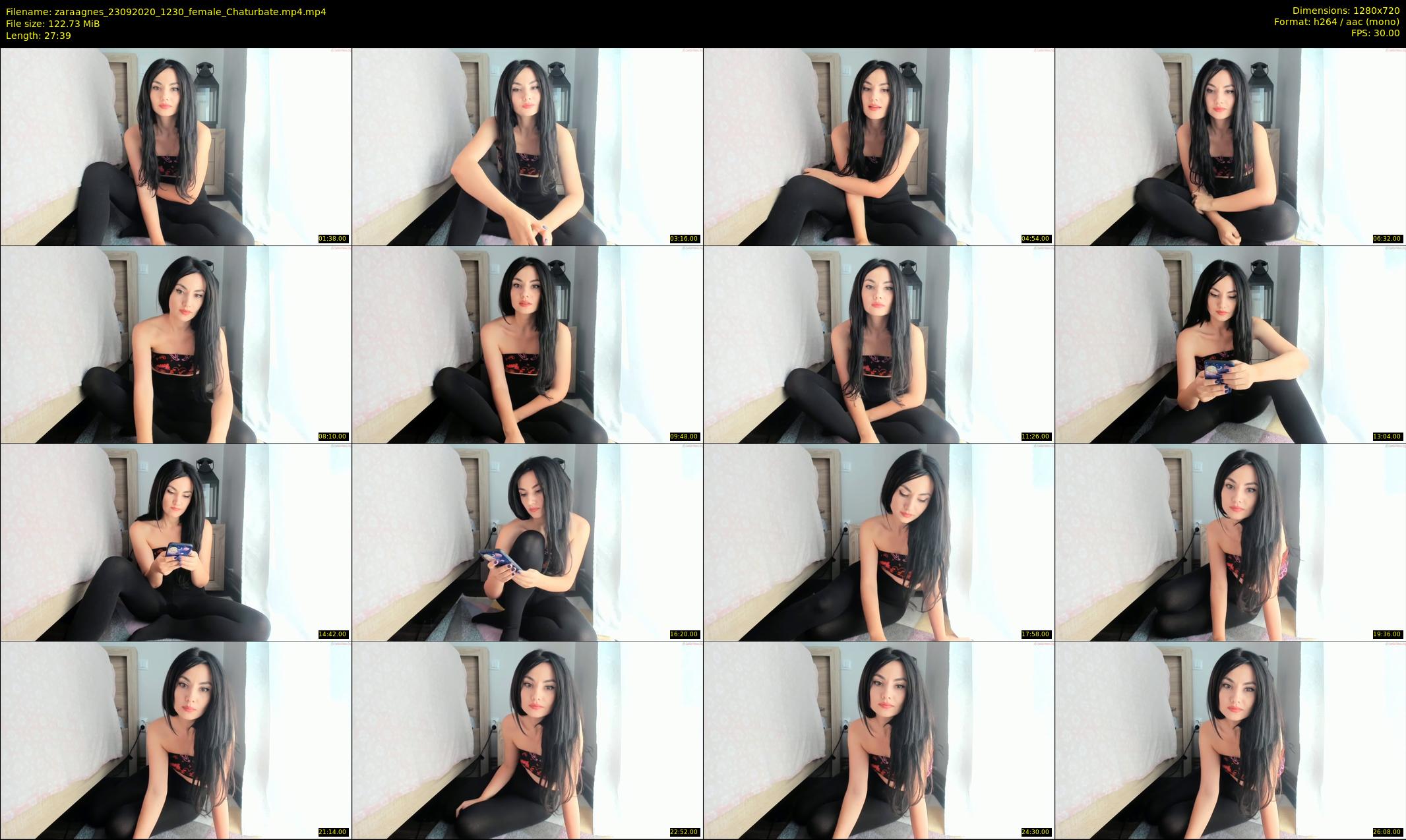 zaraagnes — 28 minute Chaturbate female cam show recording, 720p, Sep 23, 2020