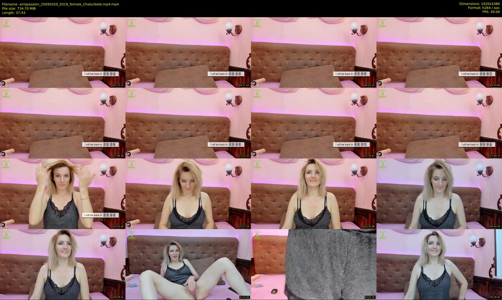 airispassion — 38 minute Chaturbate female cam show recording, 1080p, Sep 25, 2020