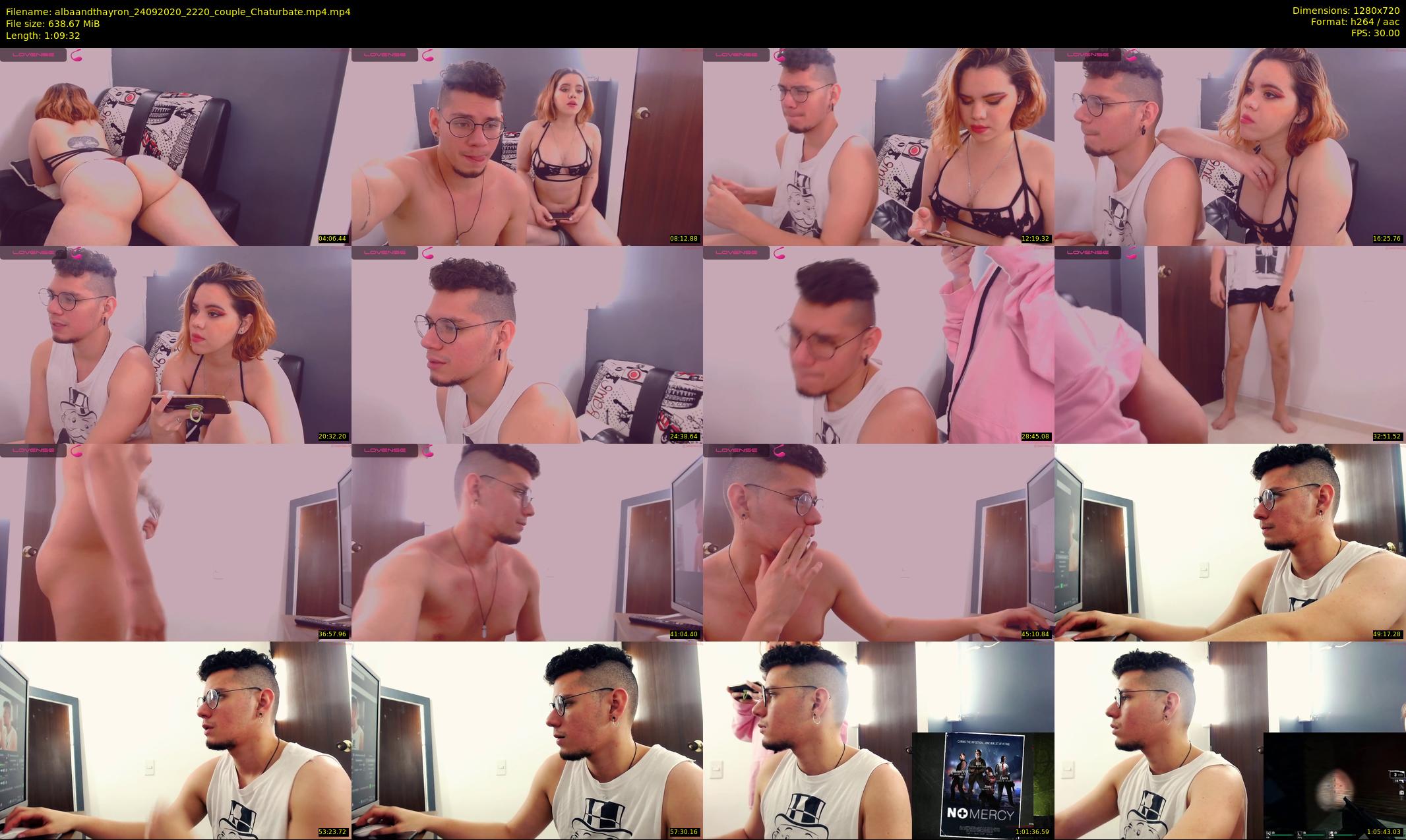 albaandthayron — 70 minute Chaturbate couple cam show recording, 720p, Sep 24, 2020
