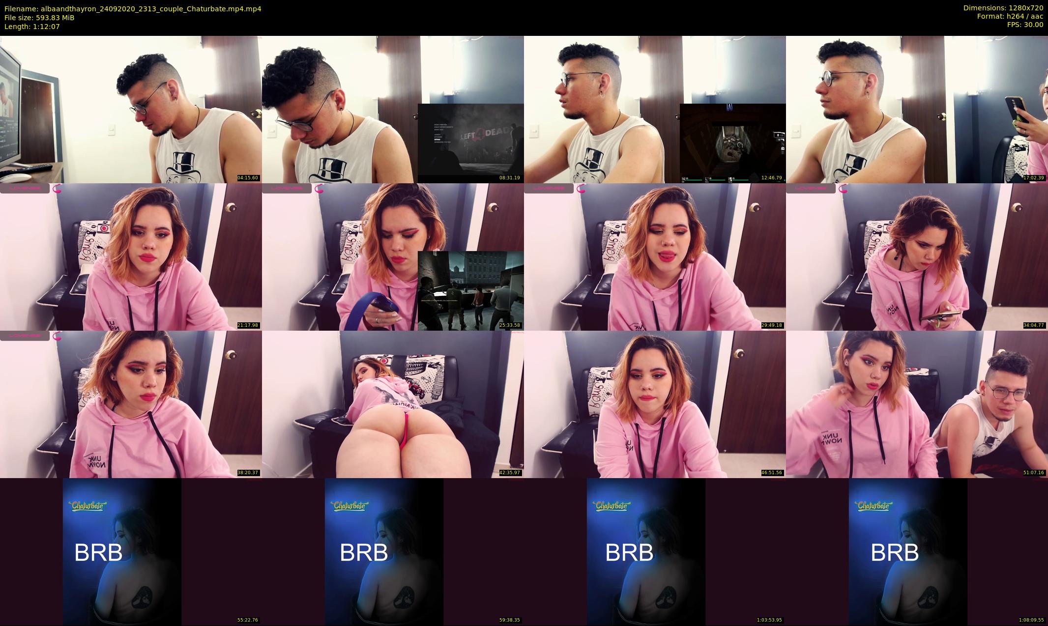 albaandthayron — 73 minute Chaturbate couple cam show recording, 720p, Sep 24, 2020