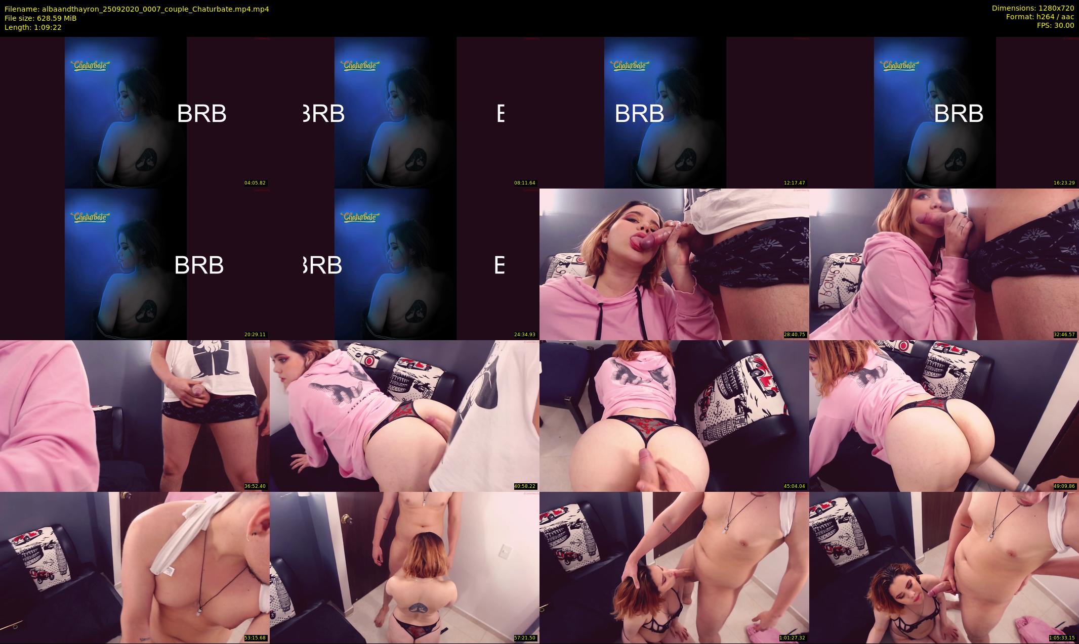albaandthayron — 70 minute Chaturbate couple cam show recording, 720p, Sep 25, 2020