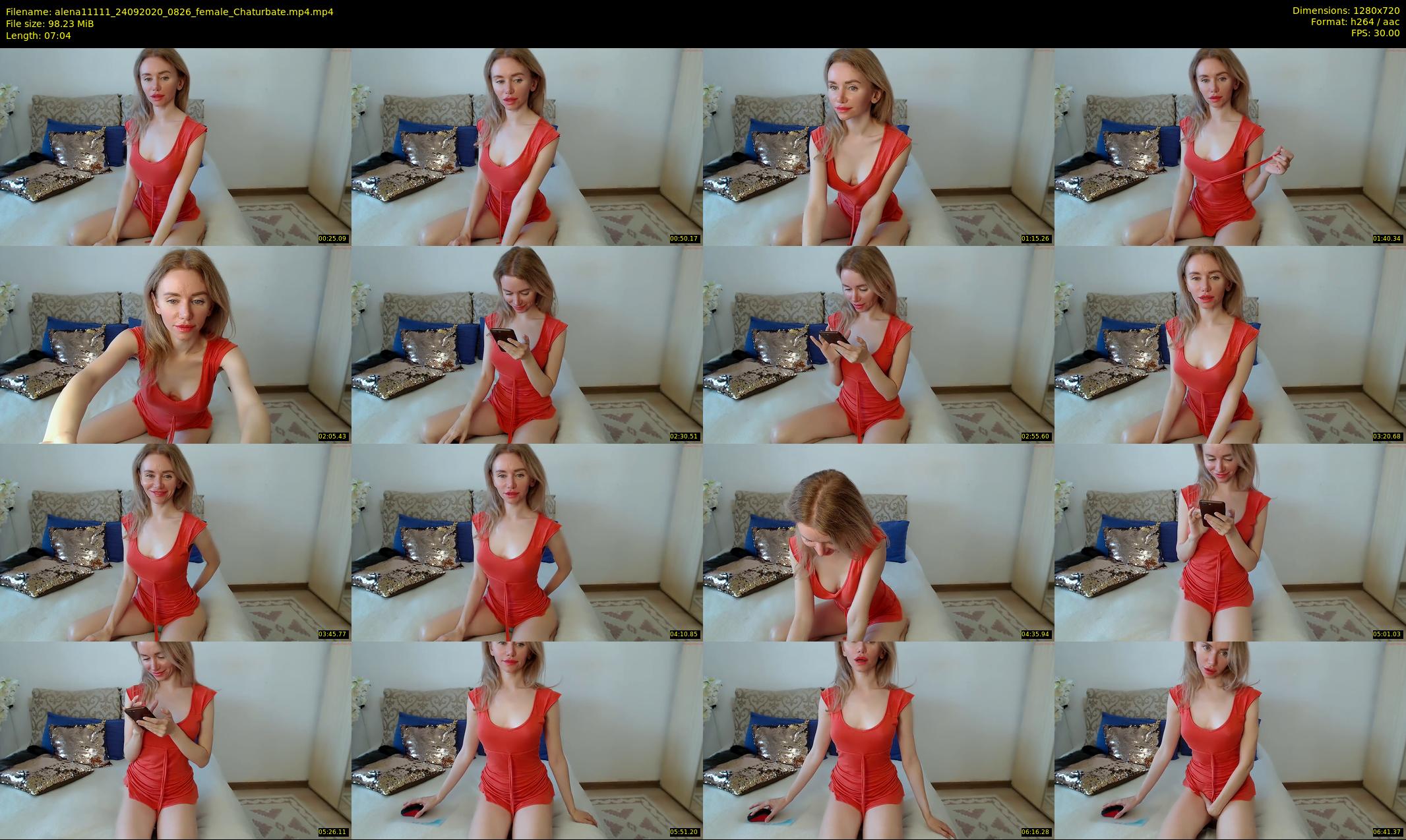 alena11111 — 8 minute Chaturbate female cam show recording, 720p, Sep 24, 2020
