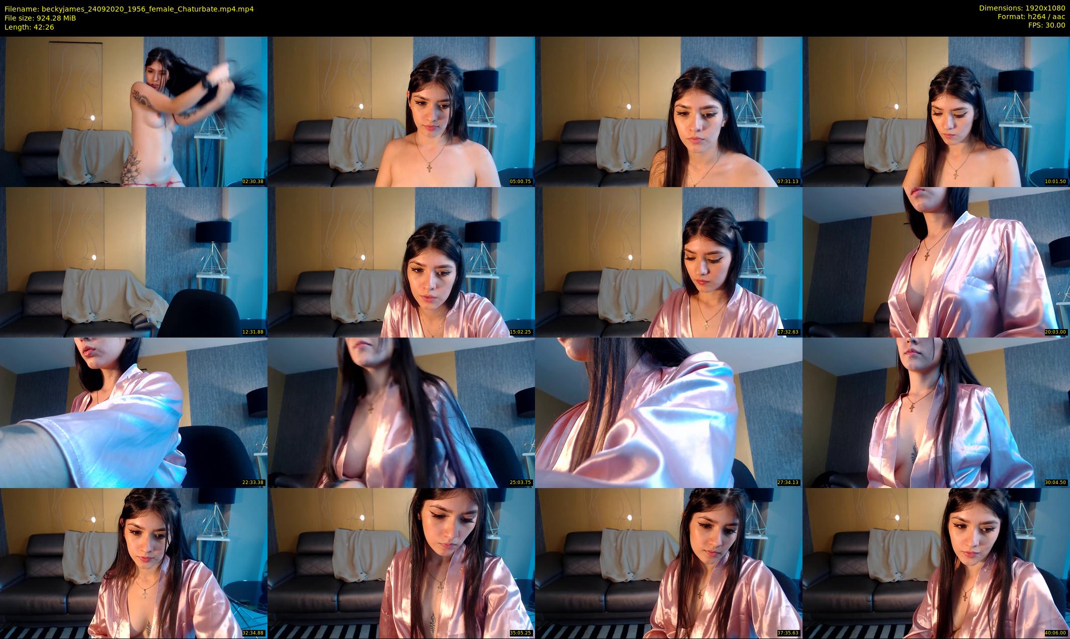 beckyjames — 43 minute Chaturbate female cam show recording, 1080p, Sep 24, 2020