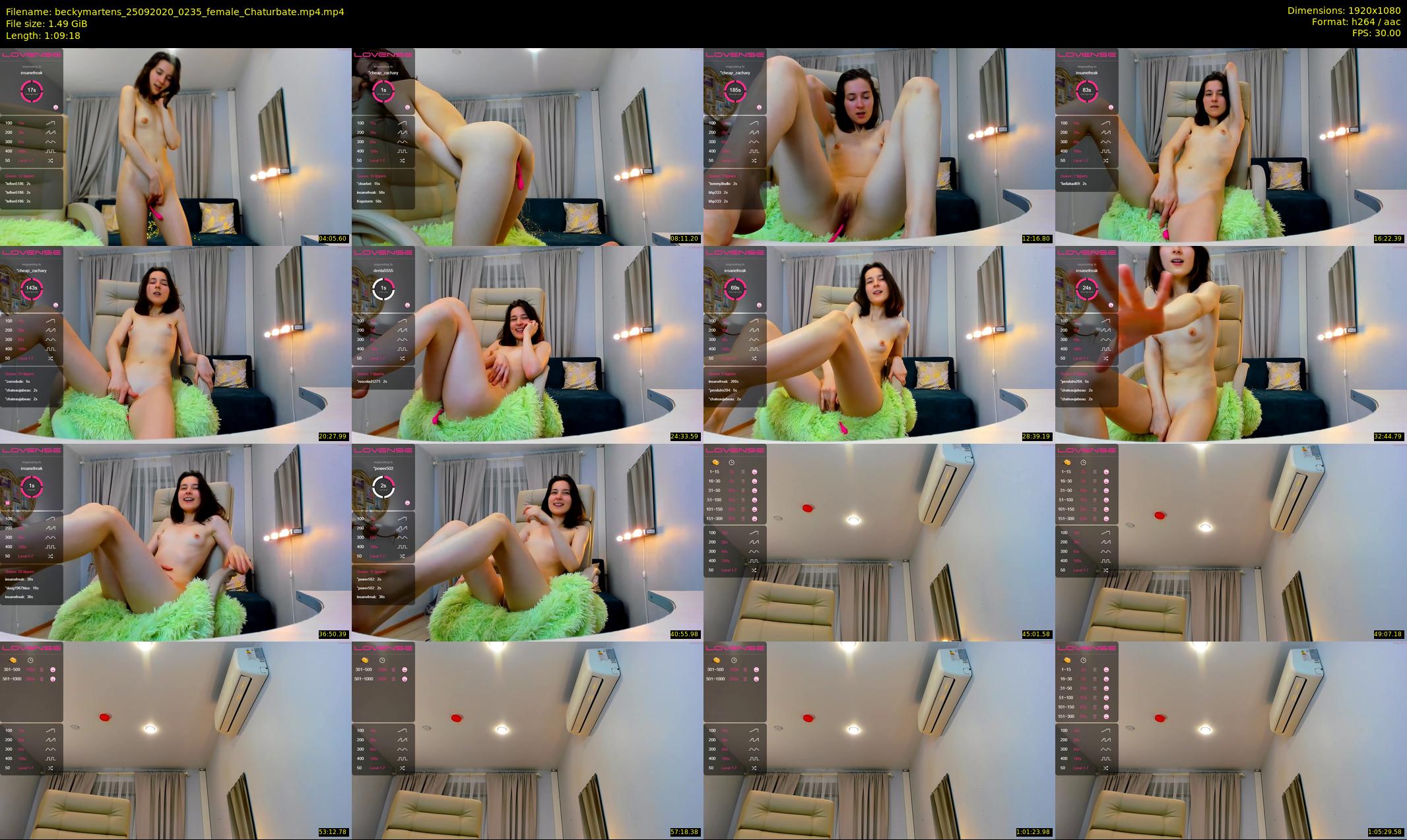 beckymartens — 70 minute Chaturbate female cam show recording, 1080p, Sep 25, 2020