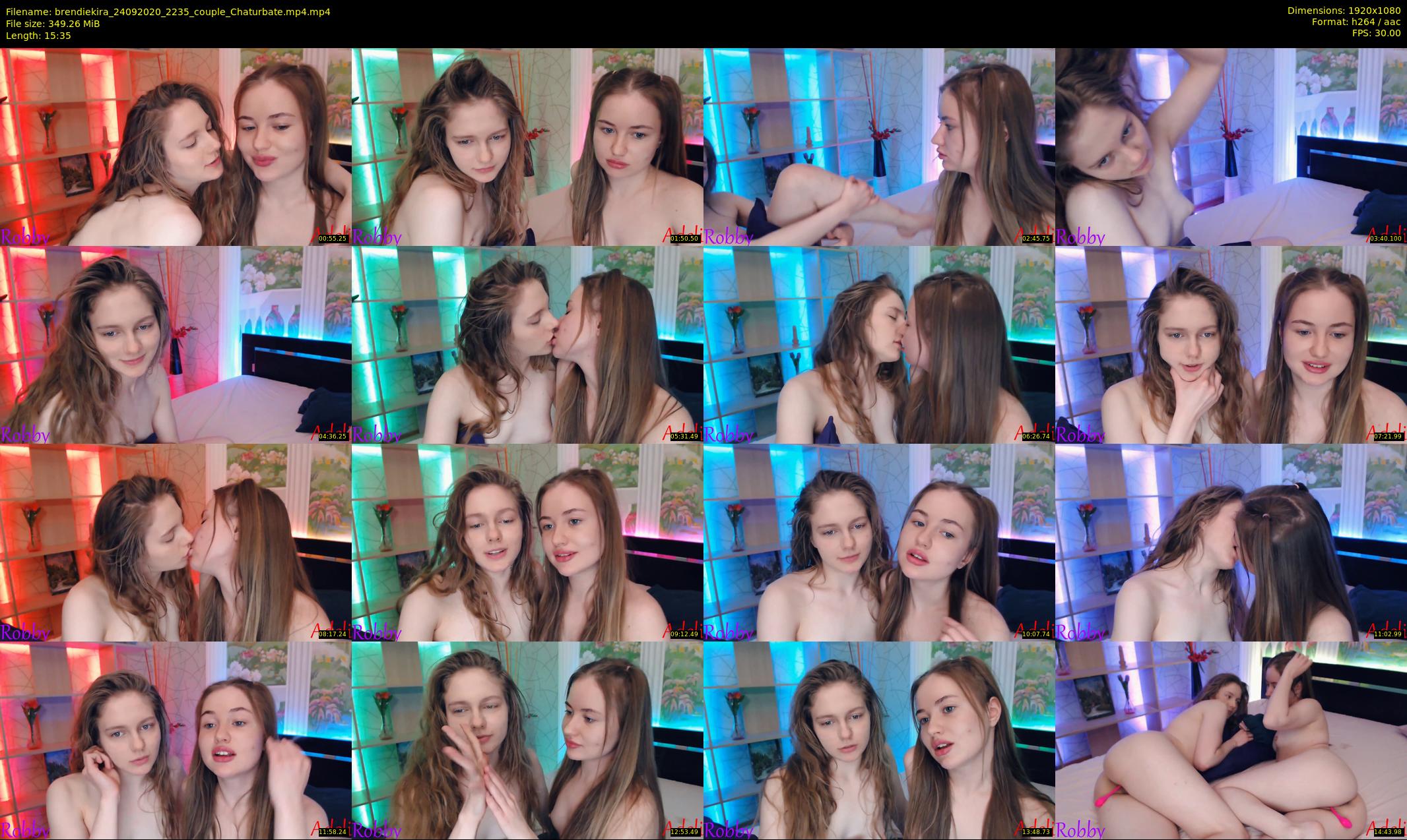 brendiekira — 16 minute Chaturbate couple cam show recording, 1080p, Sep 24, 2020