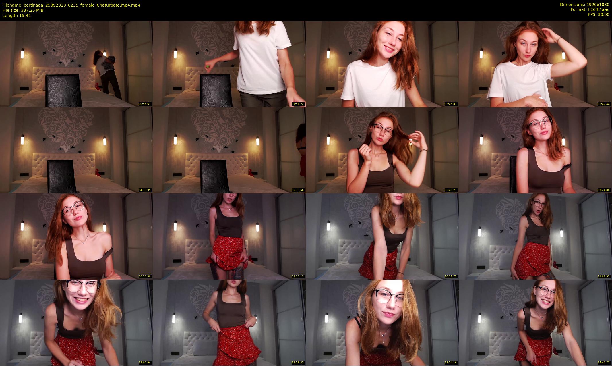 certinaaa — 16 minute Chaturbate female cam show recording, 1080p, Sep 25, 2020