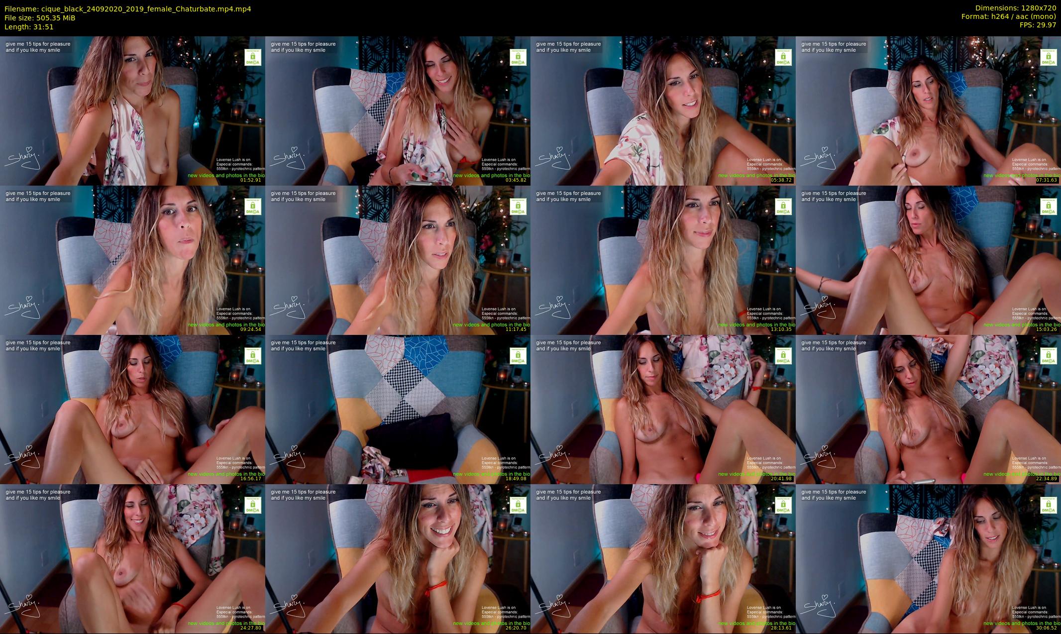 cique_black — 32 minute Chaturbate female cam show recording, 720p, Sep 24, 2020