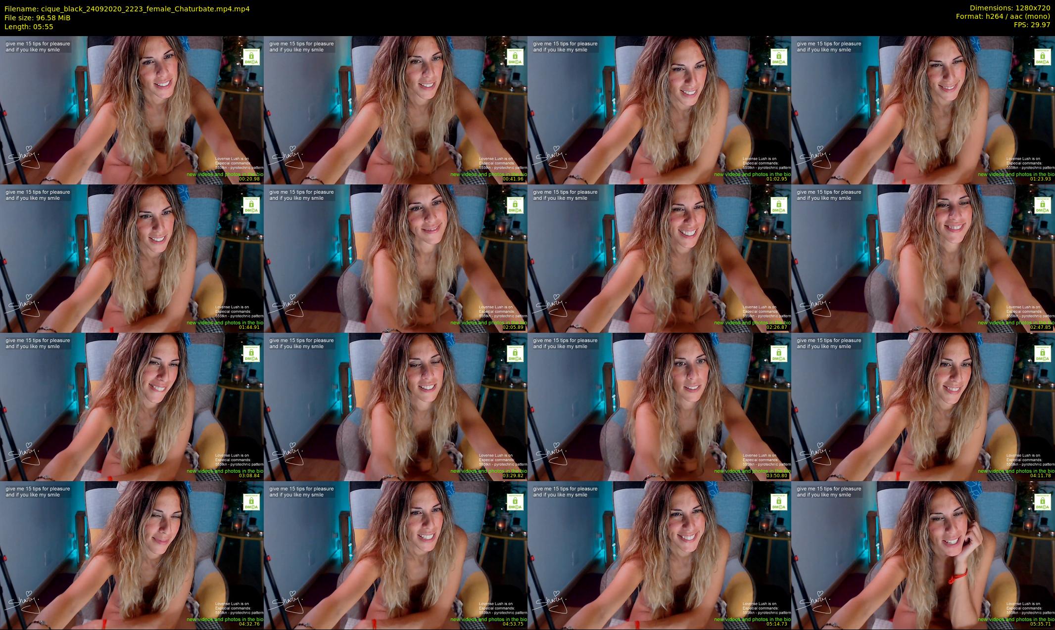 cique_black — 6 minute Chaturbate female cam show recording, 720p, Sep 24, 2020