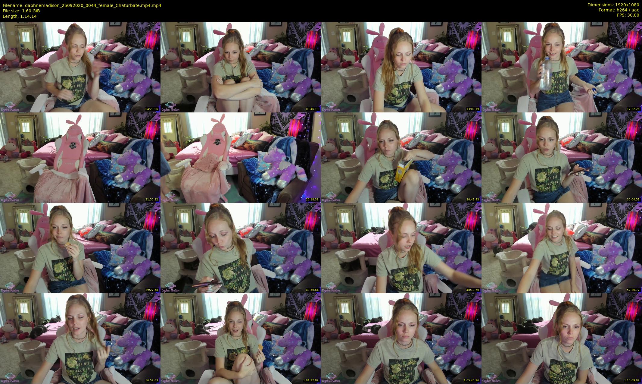 daphnemadison — 75 minute Chaturbate couple cam show recording, 1080p, Sep 25, 2020