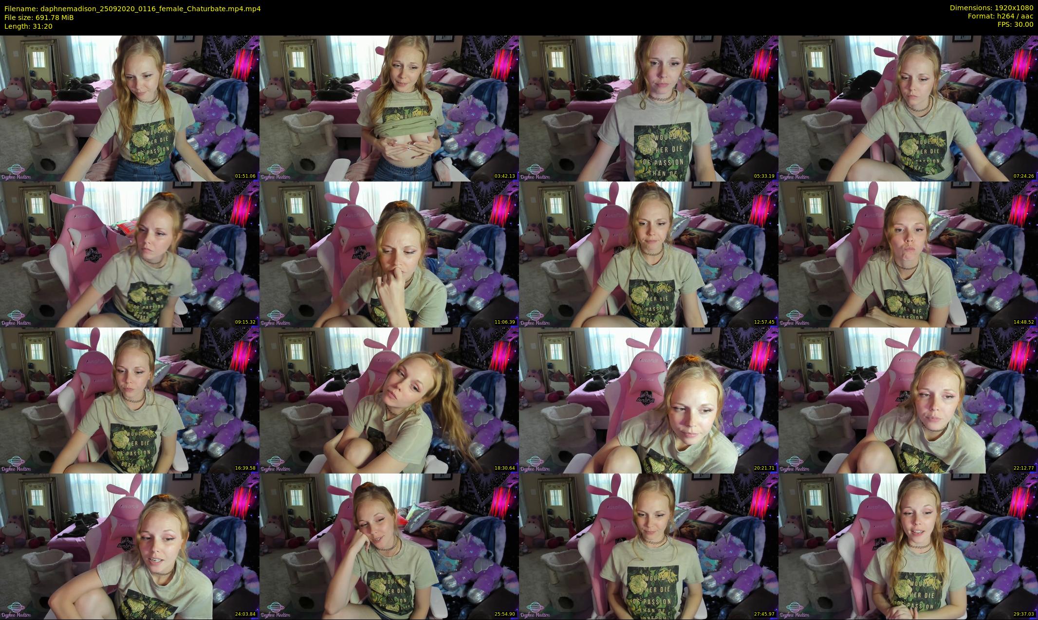 daphnemadison — 32 minute Chaturbate couple cam show recording, 1080p, Sep 25, 2020