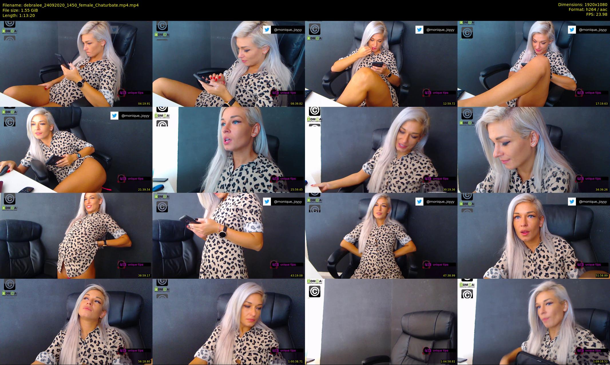 debralee — 74 minute Chaturbate female cam show recording, 1080p, Sep 24, 2020