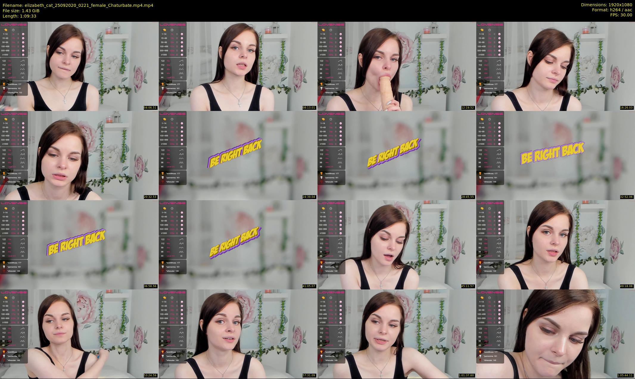 elizabeth_cat — 70 minute Chaturbate female cam show recording, 1080p, Sep 25, 2020