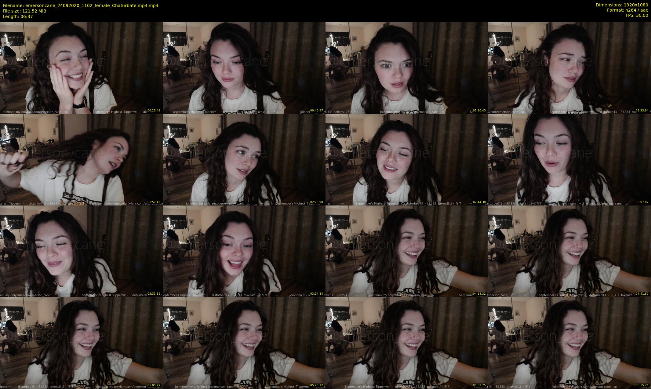 emersoncane — 7 minute Chaturbate female cam show recording, 1080p, Sep 24, 2020