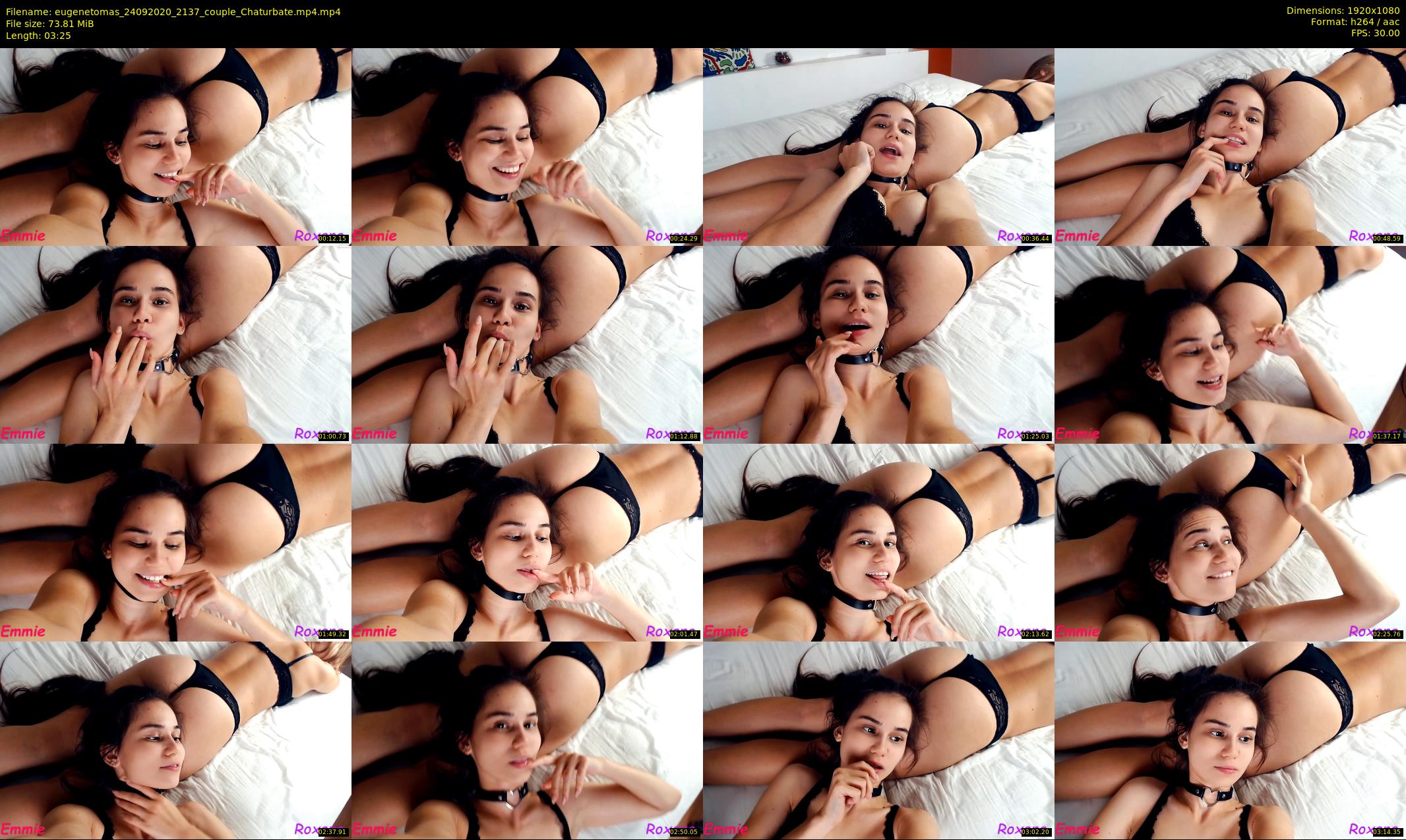 eugenetomas — 4 minute Chaturbate couple cam show recording, 1080p, Sep 24, 2020