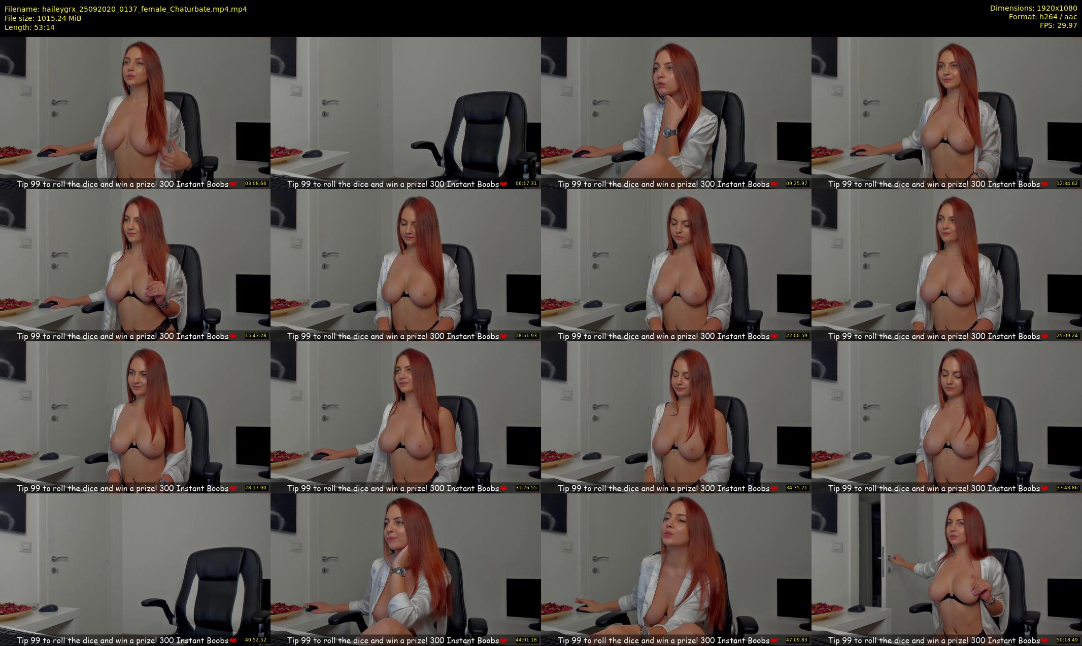 haileygrx — 54 minute Chaturbate female cam show recording, 1080p, Sep 25, 2020
